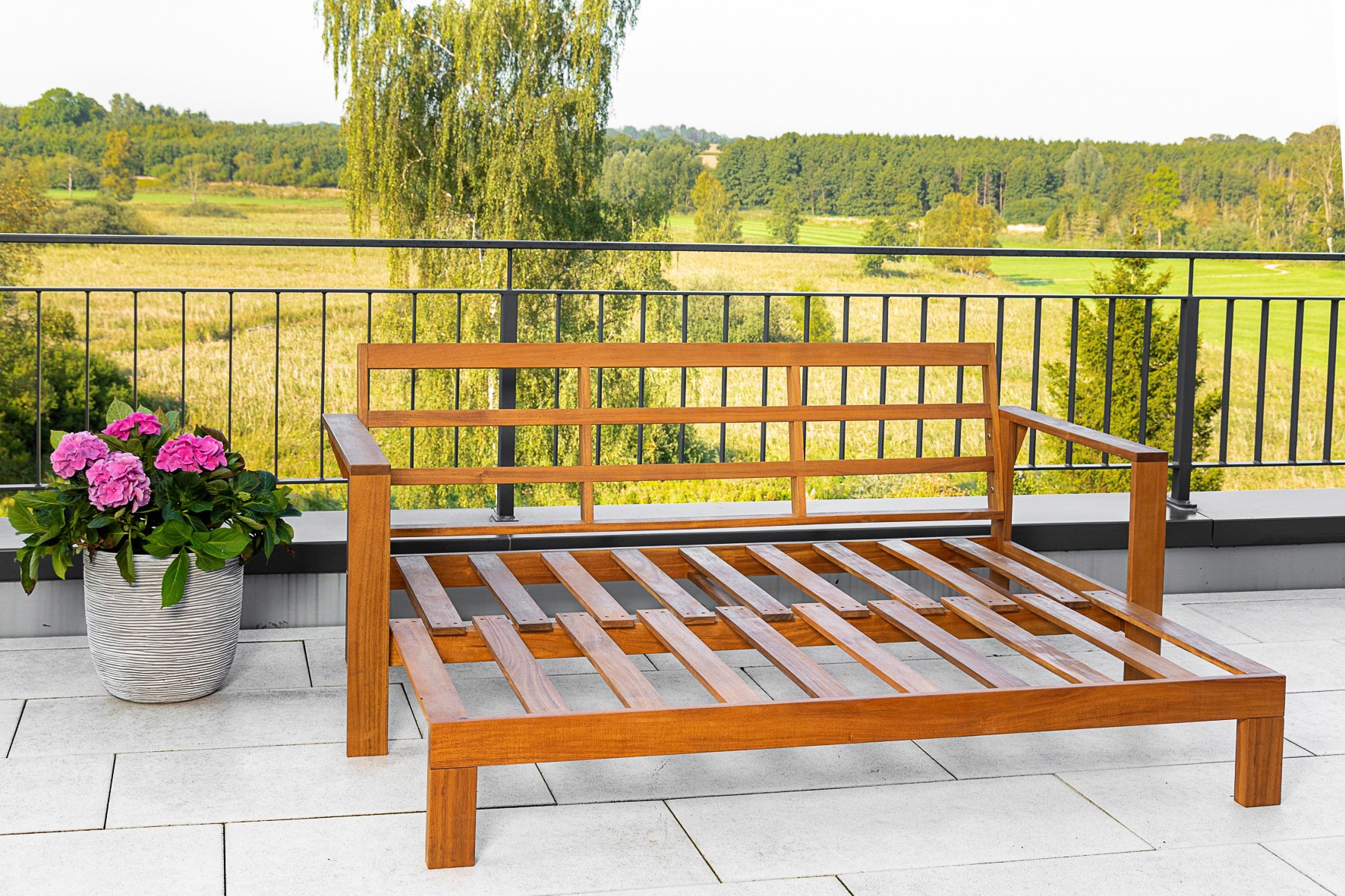 Merxx Belizie Bank Ausziehbar 75/130 x 180 x 75 cm Akazie günstig online kaufen