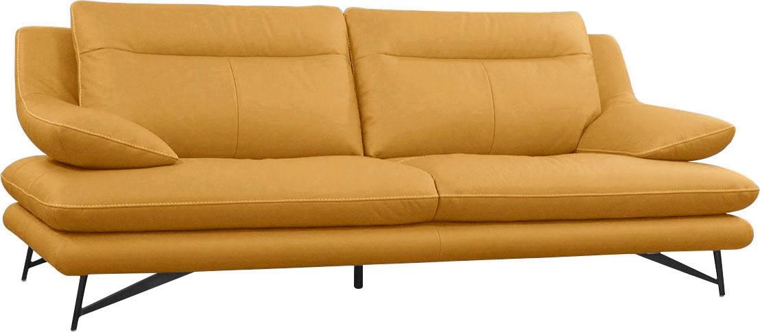 CALIA ITALIA 2,5-Sitzer »Cezanne, italienisches Design trifft erstklassigen Sitzkomfort, Leder«, Edles Designsofa in besonders langlebigen & pflegeleichten Lederarten