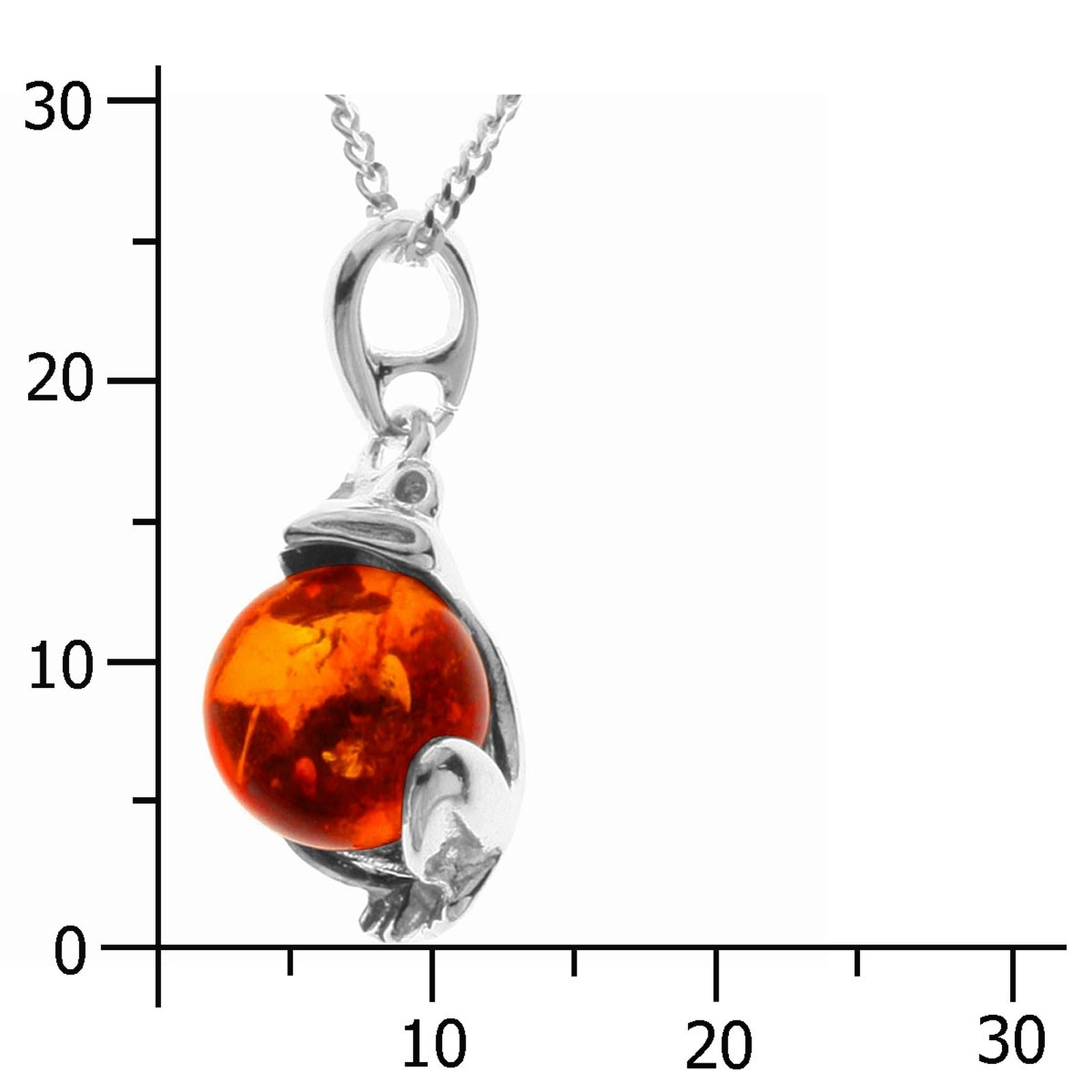 OSTSEE-SCHMUCK Kette mit Anhänger »Ostsee-Schmuck Kette mit Anhänger Frosch«, (2 tlg.)