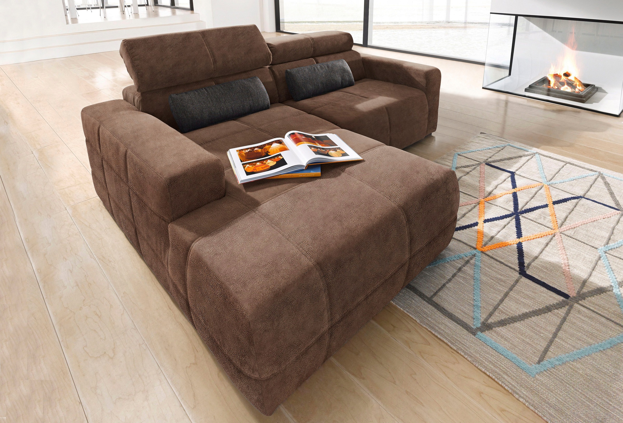 DOMO collection Ecksofa »Brandon kleine Ausführung B/T/H: 214/100/80 cm«, M günstig online kaufen