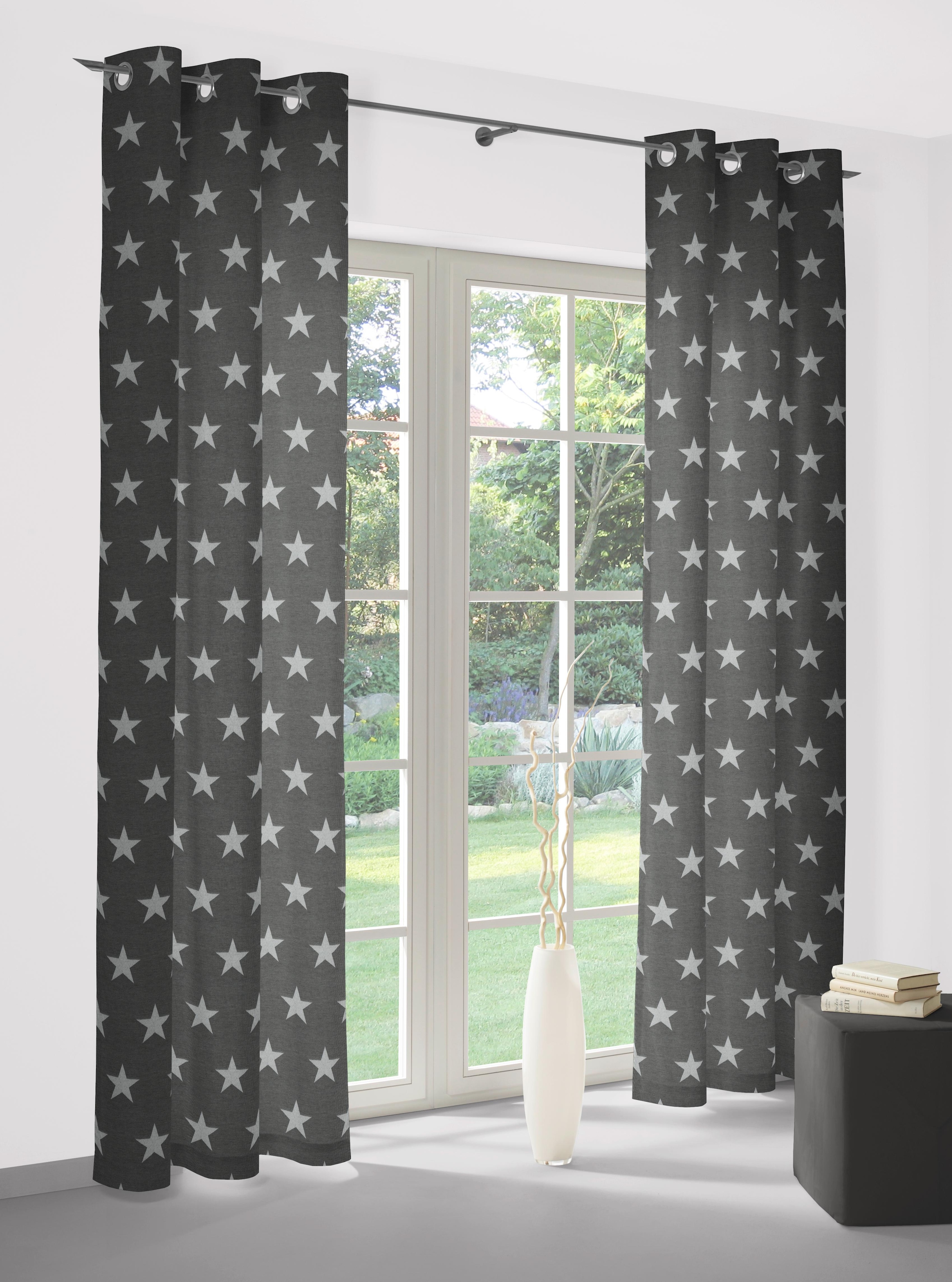 Wirth Vorhang »FELINO« Ösen 1 Stk. tlg. günstig online kaufen