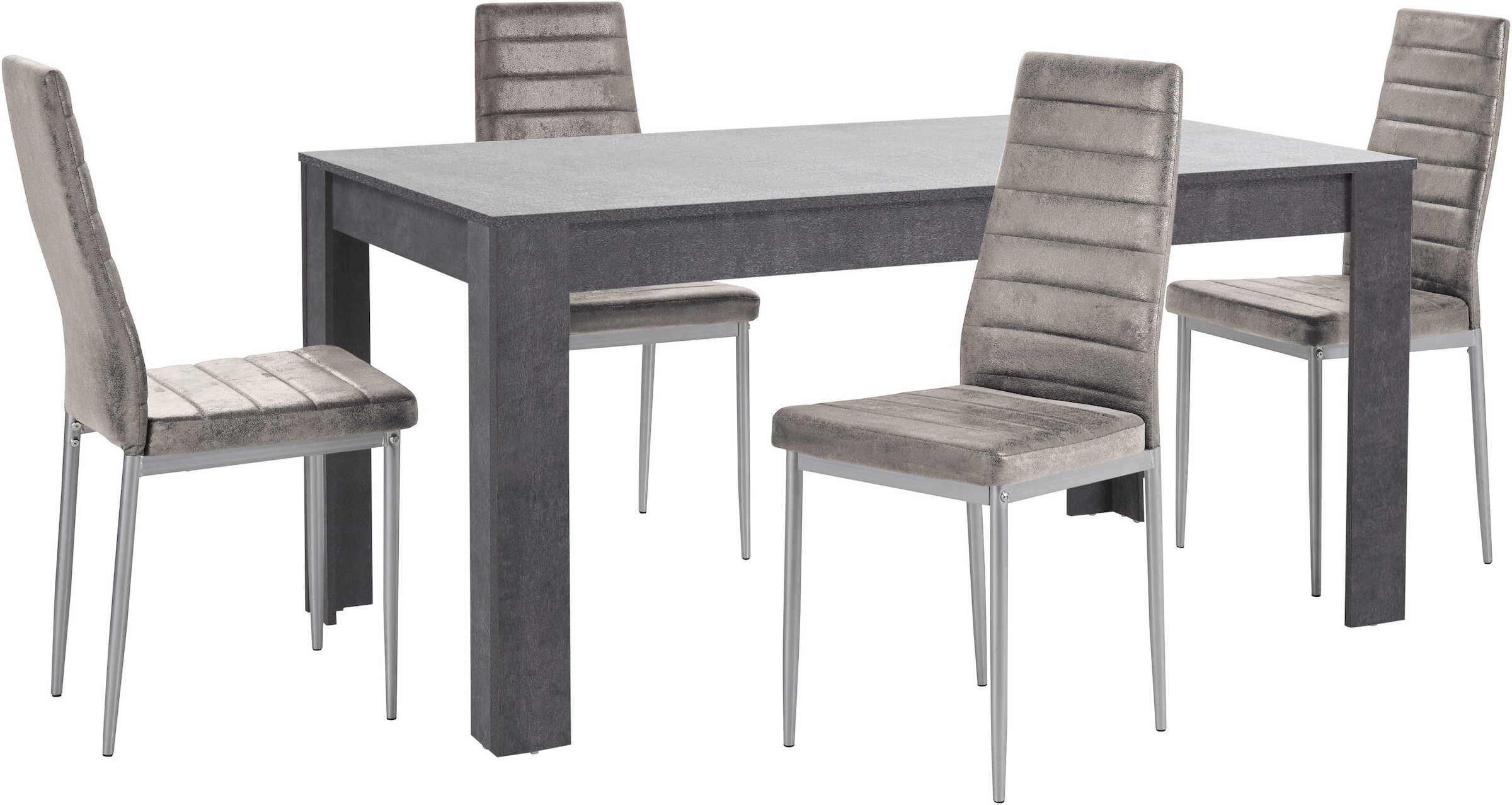 INOSIGN Essgruppe »Lynn160/Kate« Set, 5 Stk. tlg. Tisch mit 4 Stühlen günstig online kaufen