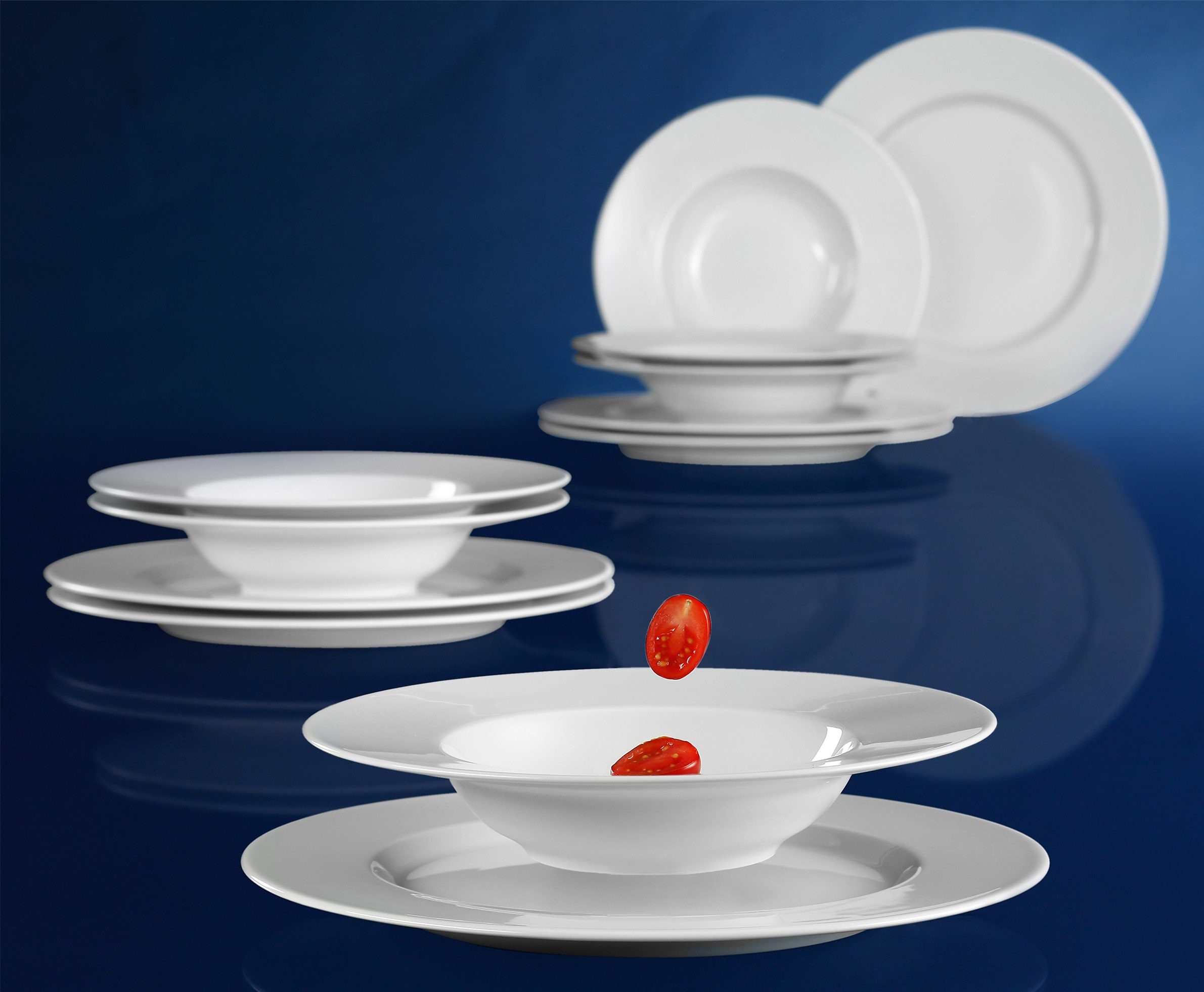 Seltmann Weiden Tafelservice »Geschirr-Set No Limits«, (Set, 12 tlg.), Teller-Set, Suppenteller, Made in Germany, 12 Teile, für 6 Personen