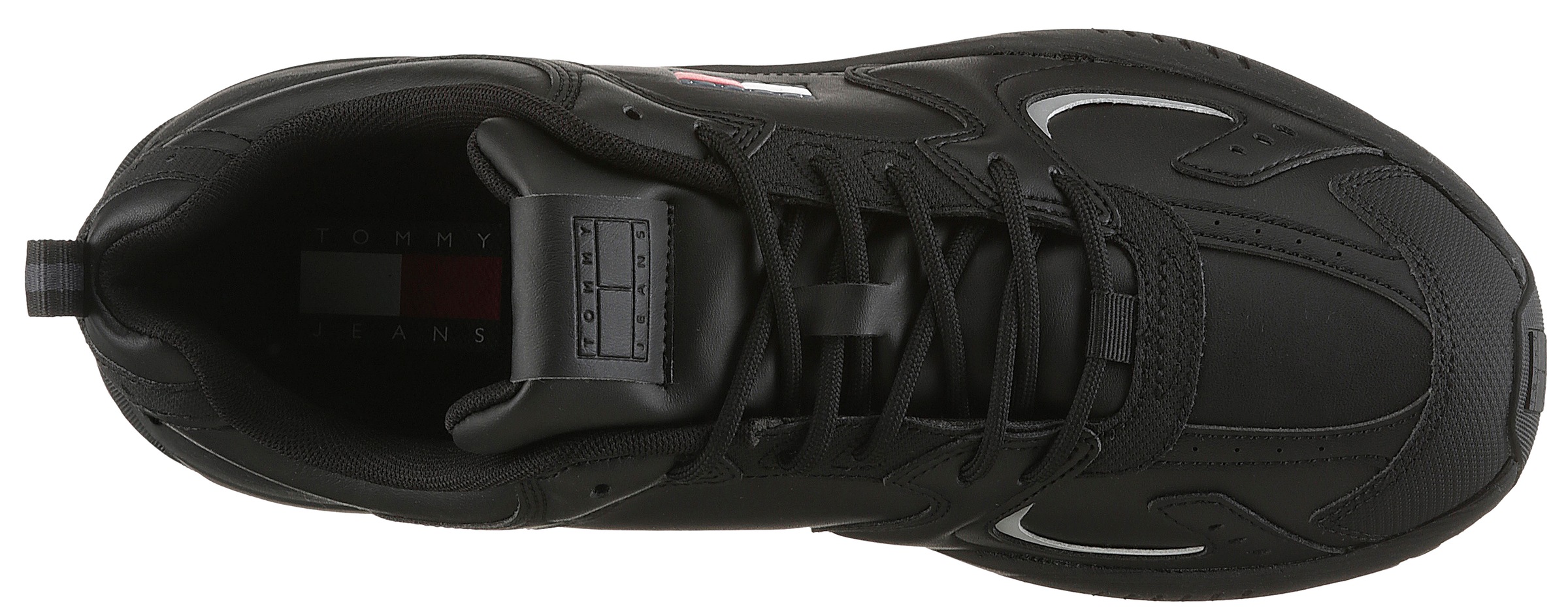 Tommy Jeans Sneaker »TJM RUNNER LEATHER«  , Freizeitschuh, Halbschuh, Schnürschuh mit reflektierenden Details