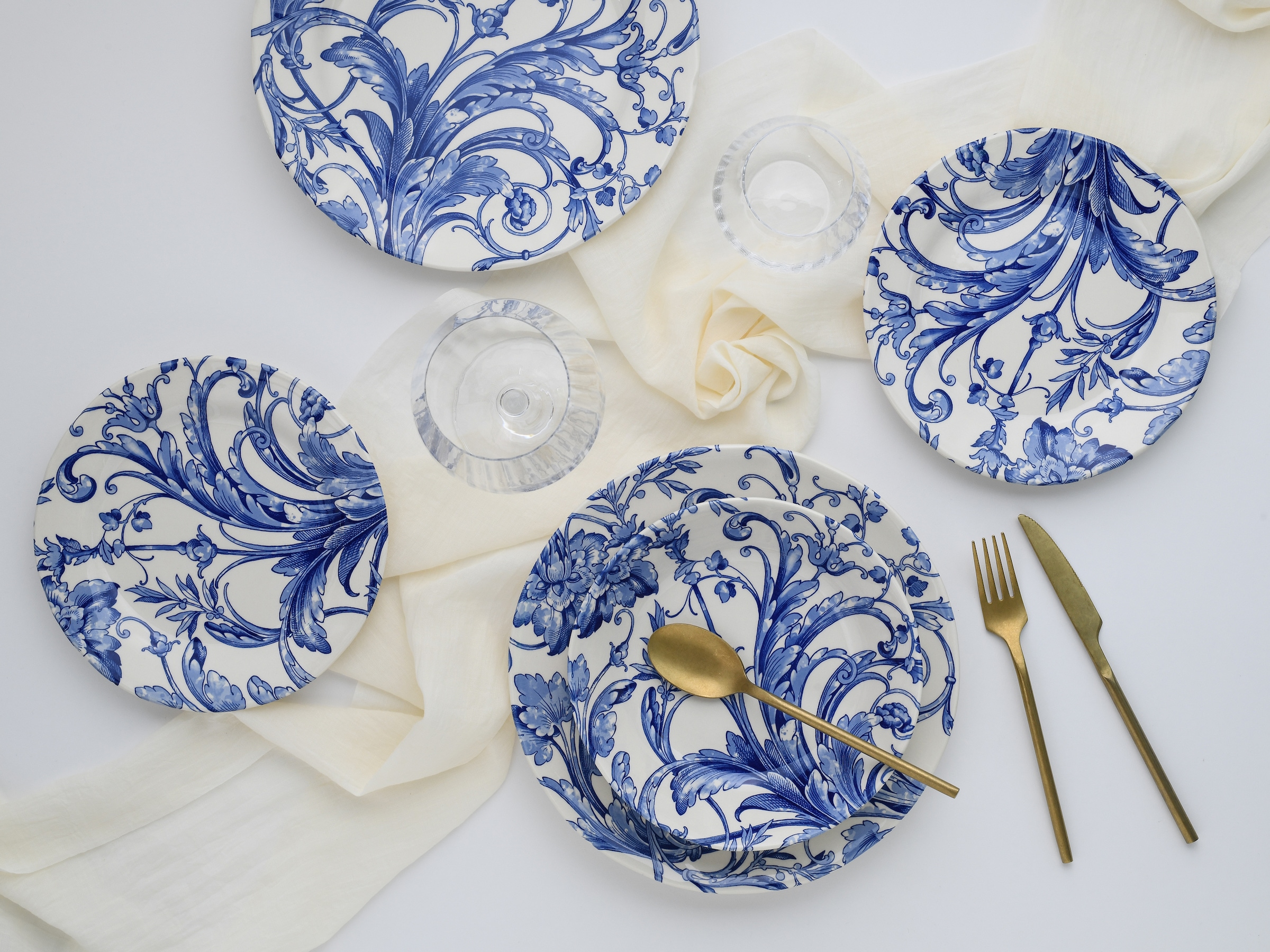 CreaTable Teller-Set »Venecia, Teller Set 18-tlg« Traditionell, Nostalgie