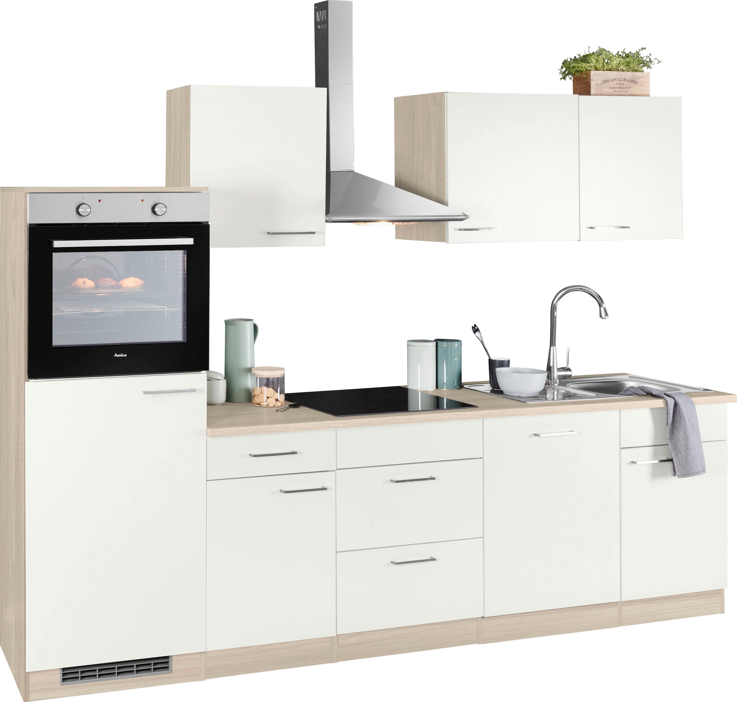 wiho Küchen E-Geräte, online kaufen Küchenzeile ohne Breite »Zell«, 280 cm