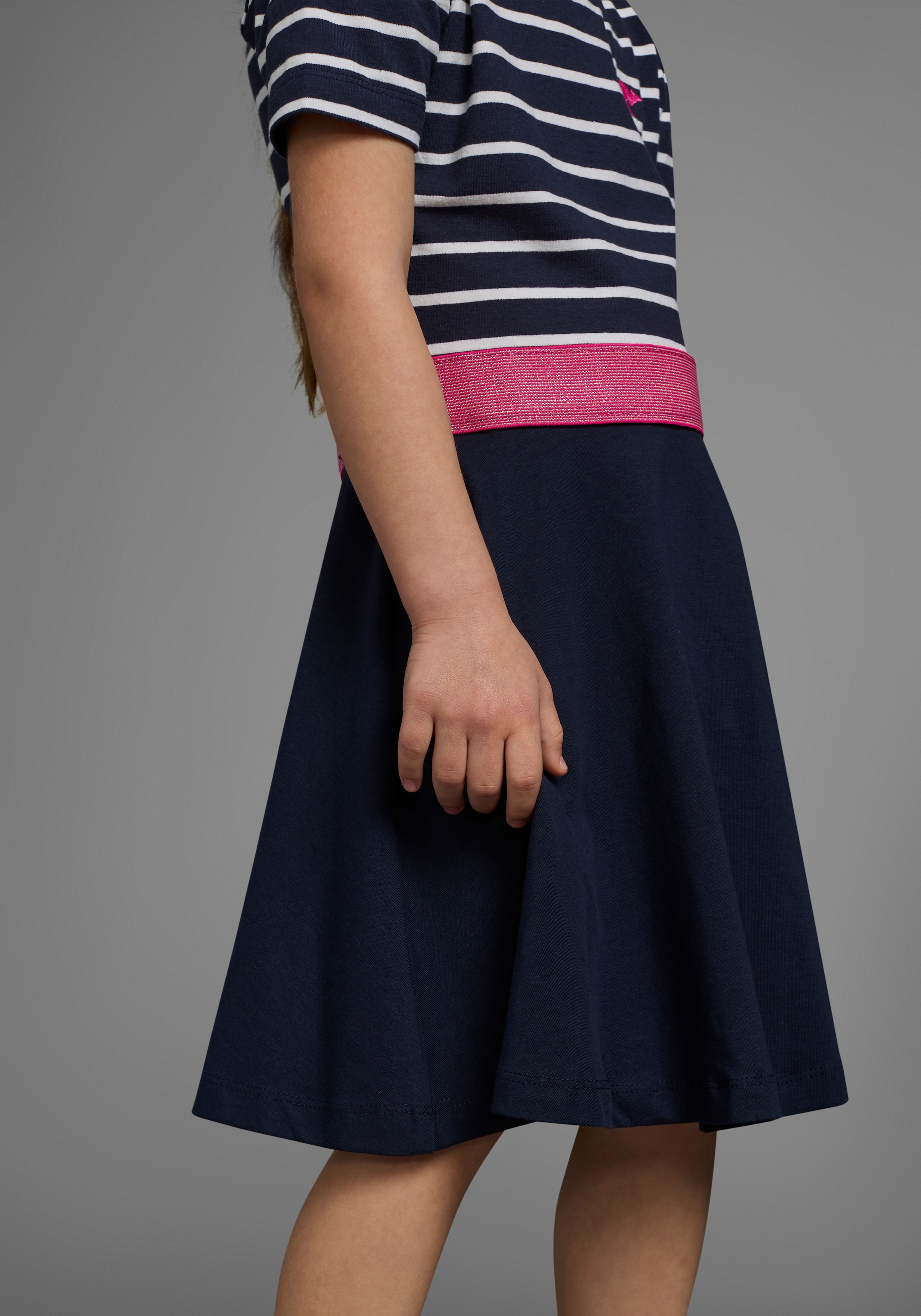 KangaROOS Jerseykleid »für kleine Mädchen« kniefrei,  aus Jersey,  kurzärmelig