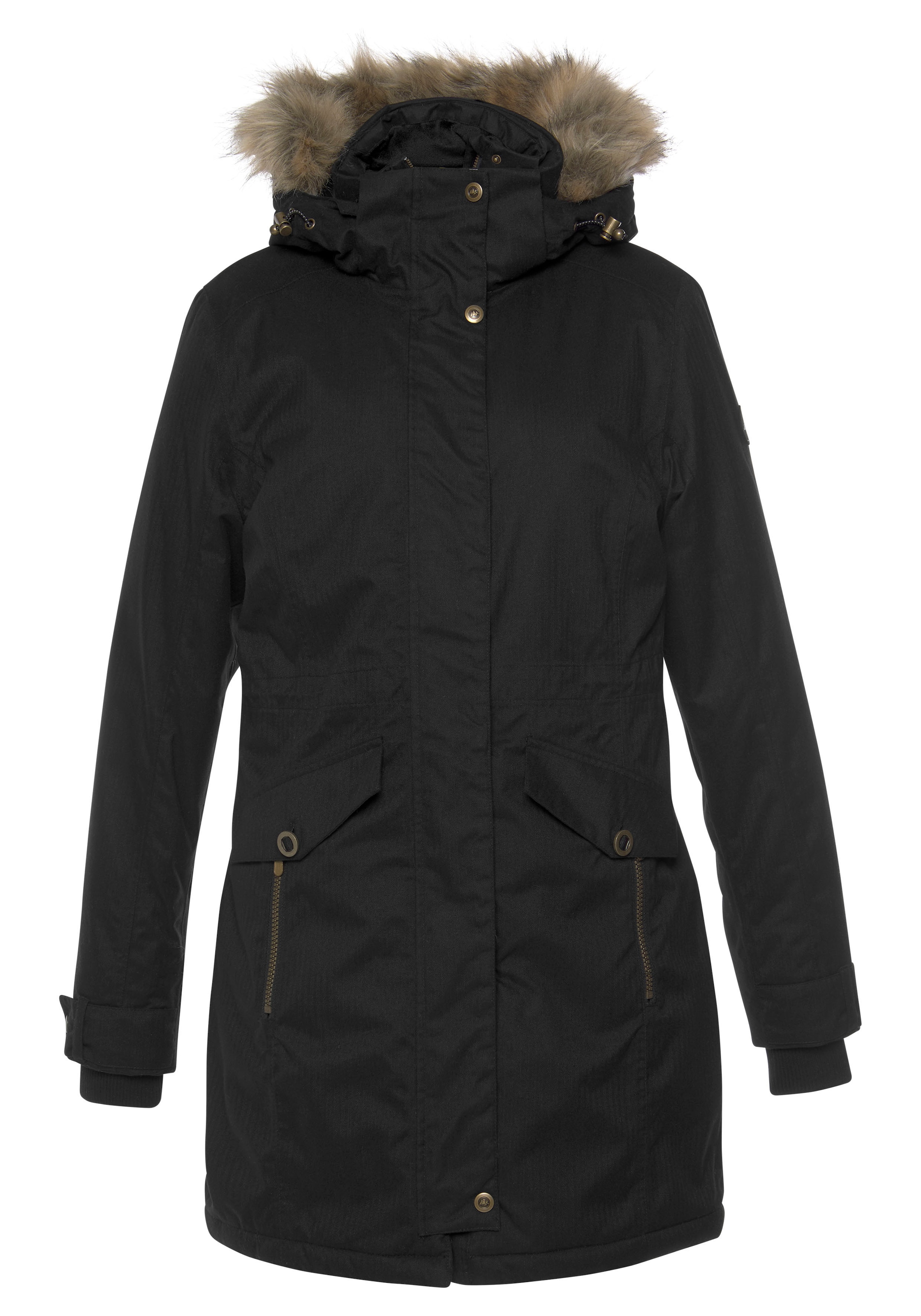 Polarino Funktionsparka mit Kapuze Atmungsaktiv, winddicht und wasserdicht. Warm wattiert.