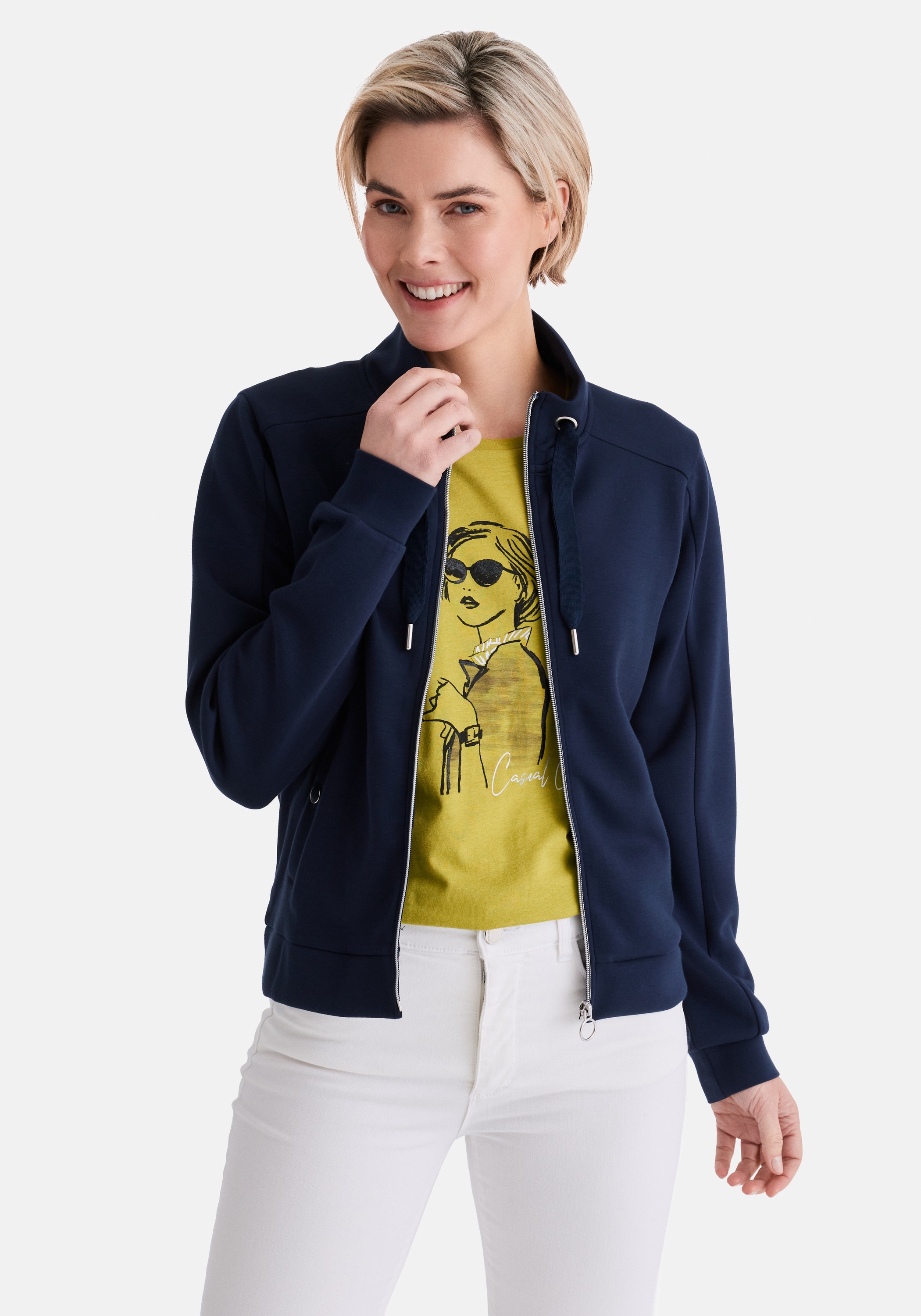 STOOKER WOMEN Sweatjacke »JARA Basic Stretch Sweatjacke« Sweatjacke Regular Fit Moderner Casual-Look für Damen