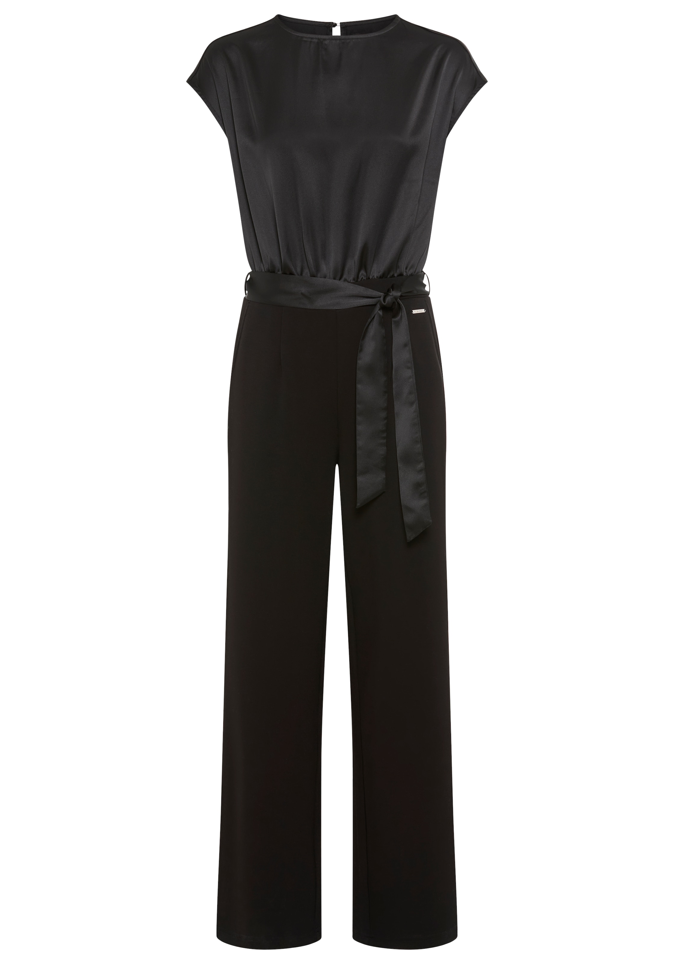 Laura Scott Jumpsuit, aus glänzendem Satin mit bequemer Jersey-Hose - NEUE KOLLEKTION