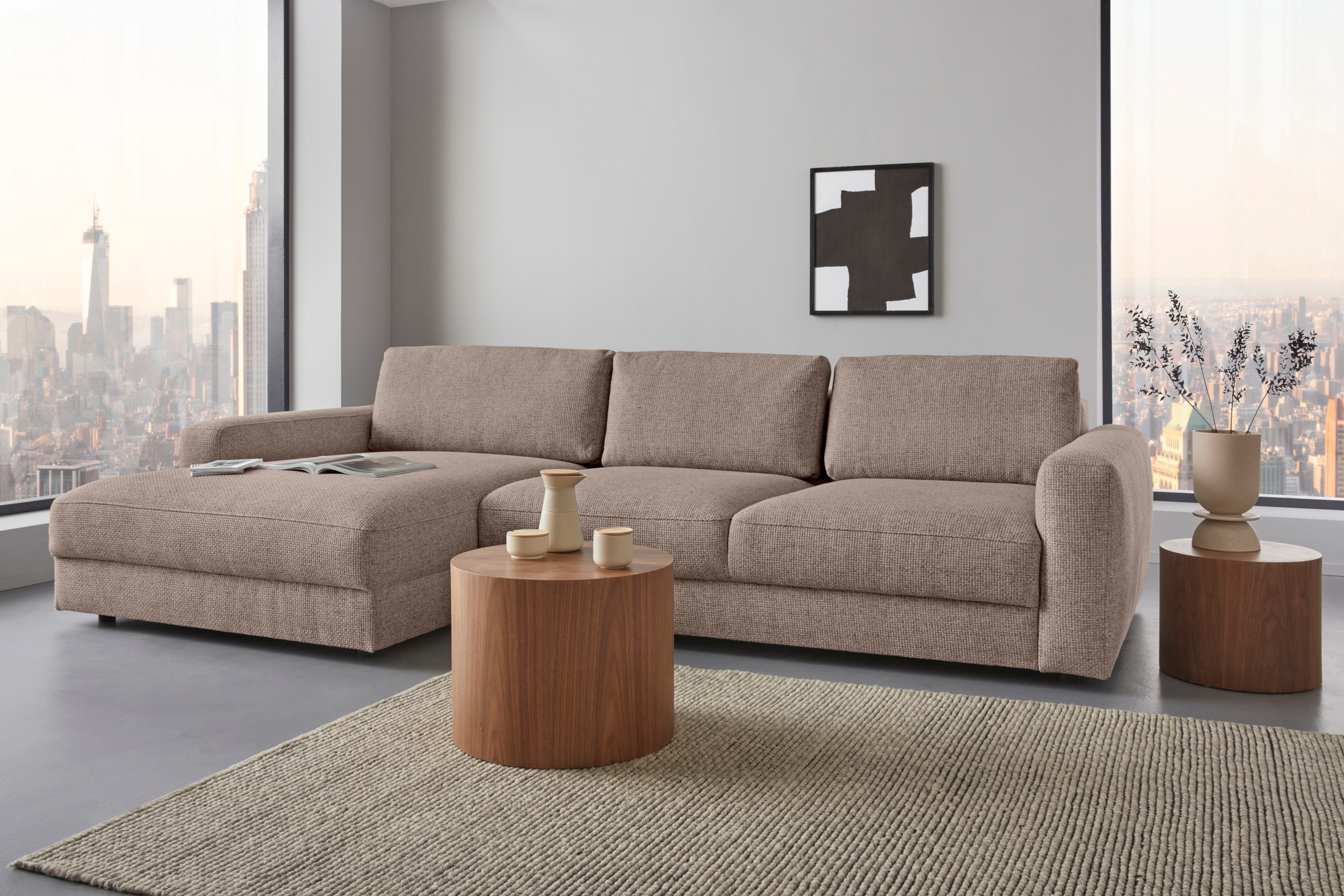 PLACES OF STYLE Ecksofa »Bloomfield, elegant, viel Platz, Mega Couch, Breit günstig online kaufen