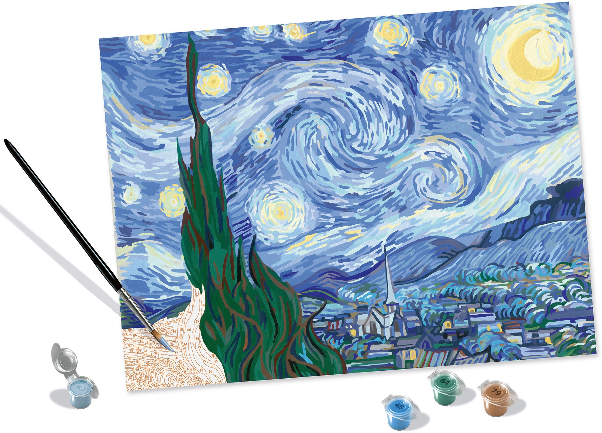 Ravensburger Malen nach Zahlen »CreArt, ART Collection, Starry Night (Van Gogh)«, Made in Europe
