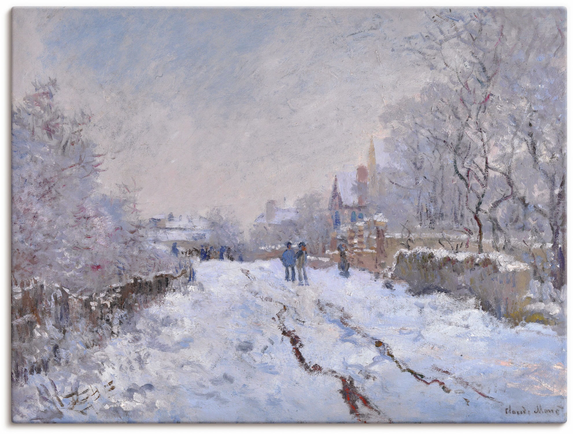 Artland Wandbild »Schnee in Argenteuil.«, Vier Jahreszeiten Bilder, (1 St.) günstig online kaufen