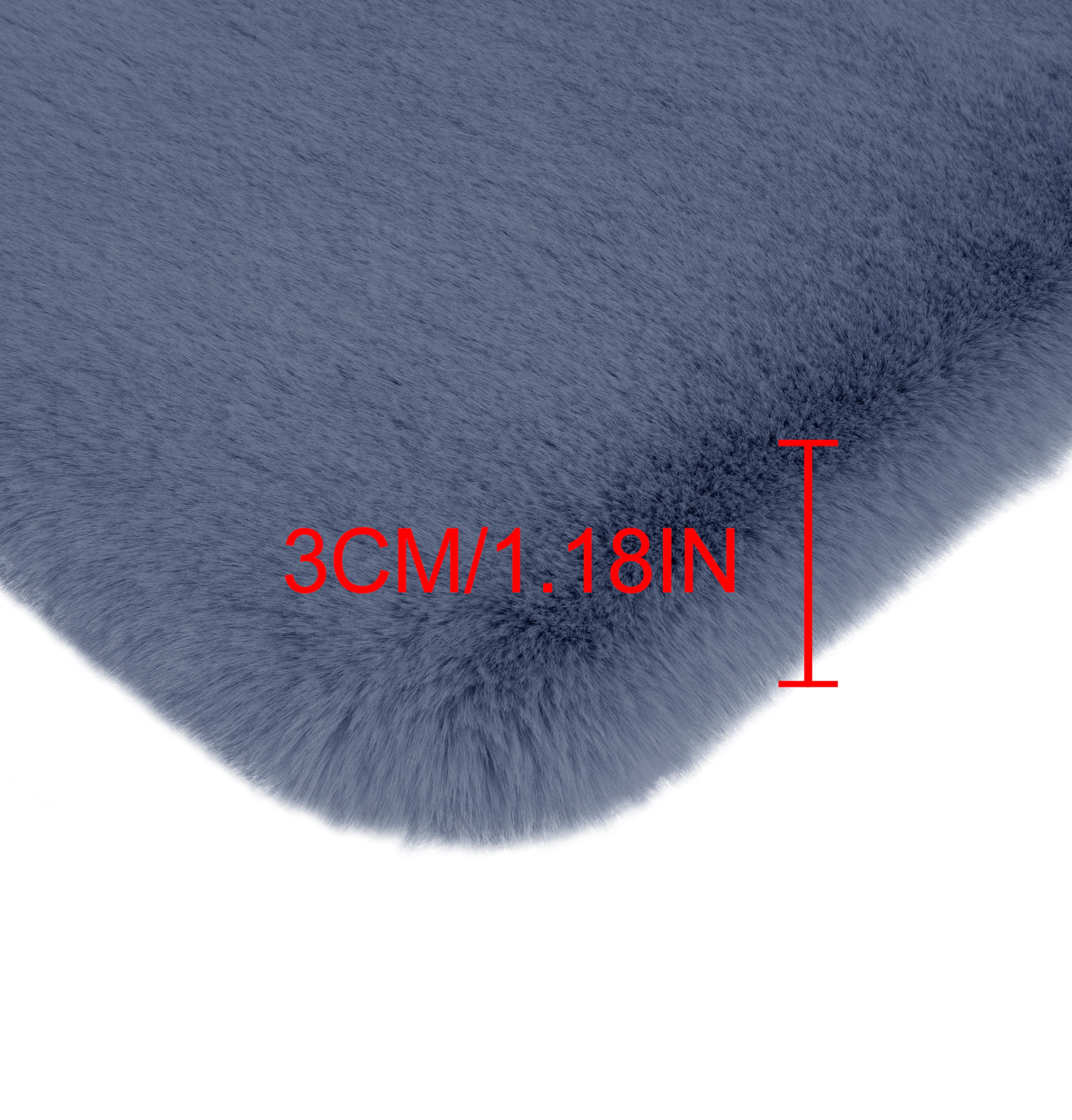 my home Badematte »Rabbit Badematten, Badvorleger, Badezimmer Teppich«, rutschhemmend beschichtet, strapazierfähig-fußbodenheizungsgeeignet-schnell trocknend, Kaninchenfell-Haptik, Badteppich, rechteckig, rund & als 3-tlg. Set