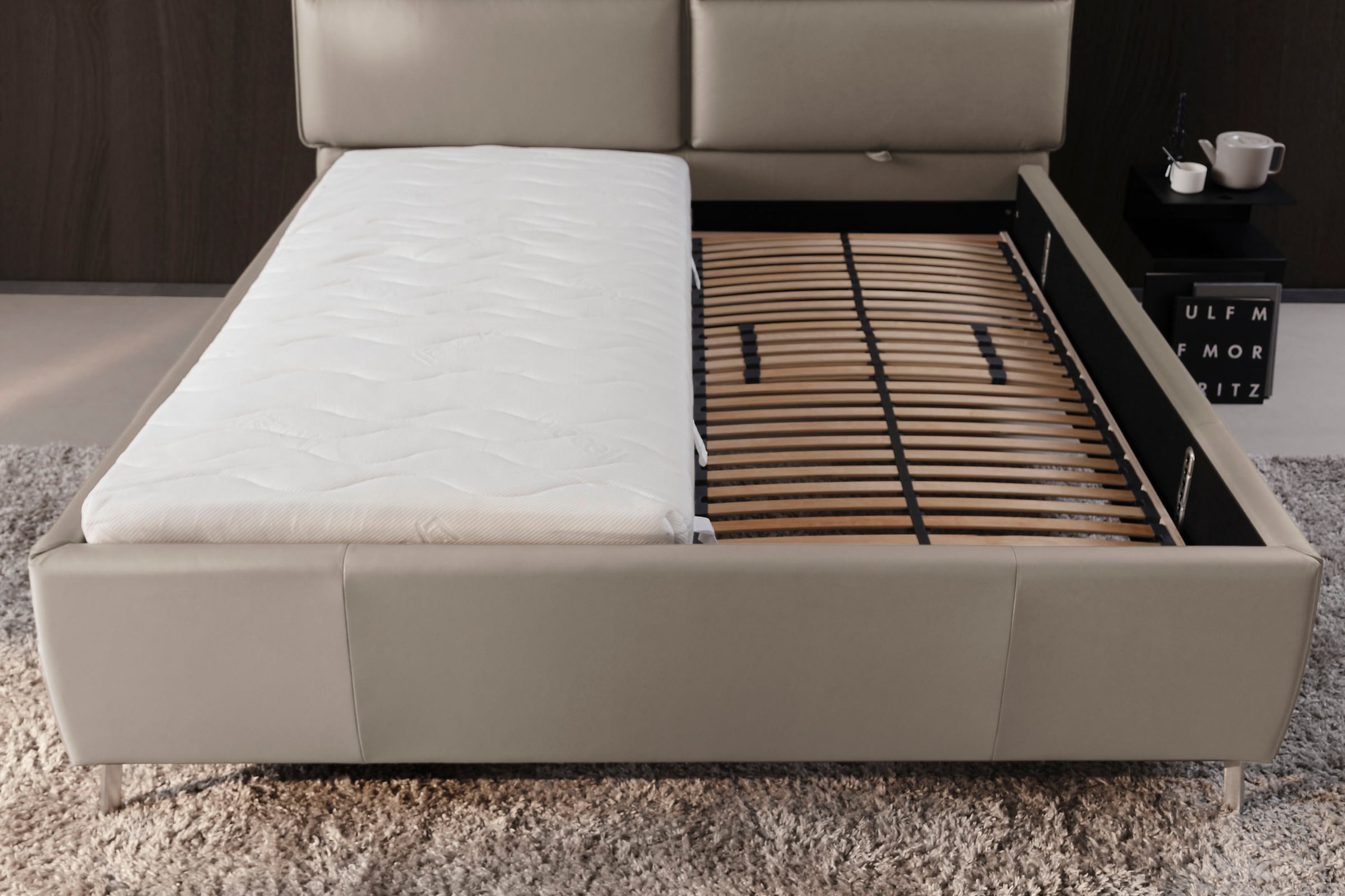 Home affaire Polsterbett »Cozy Town« inkl. 7-fache Einlegetiefenverstellung günstig online kaufen