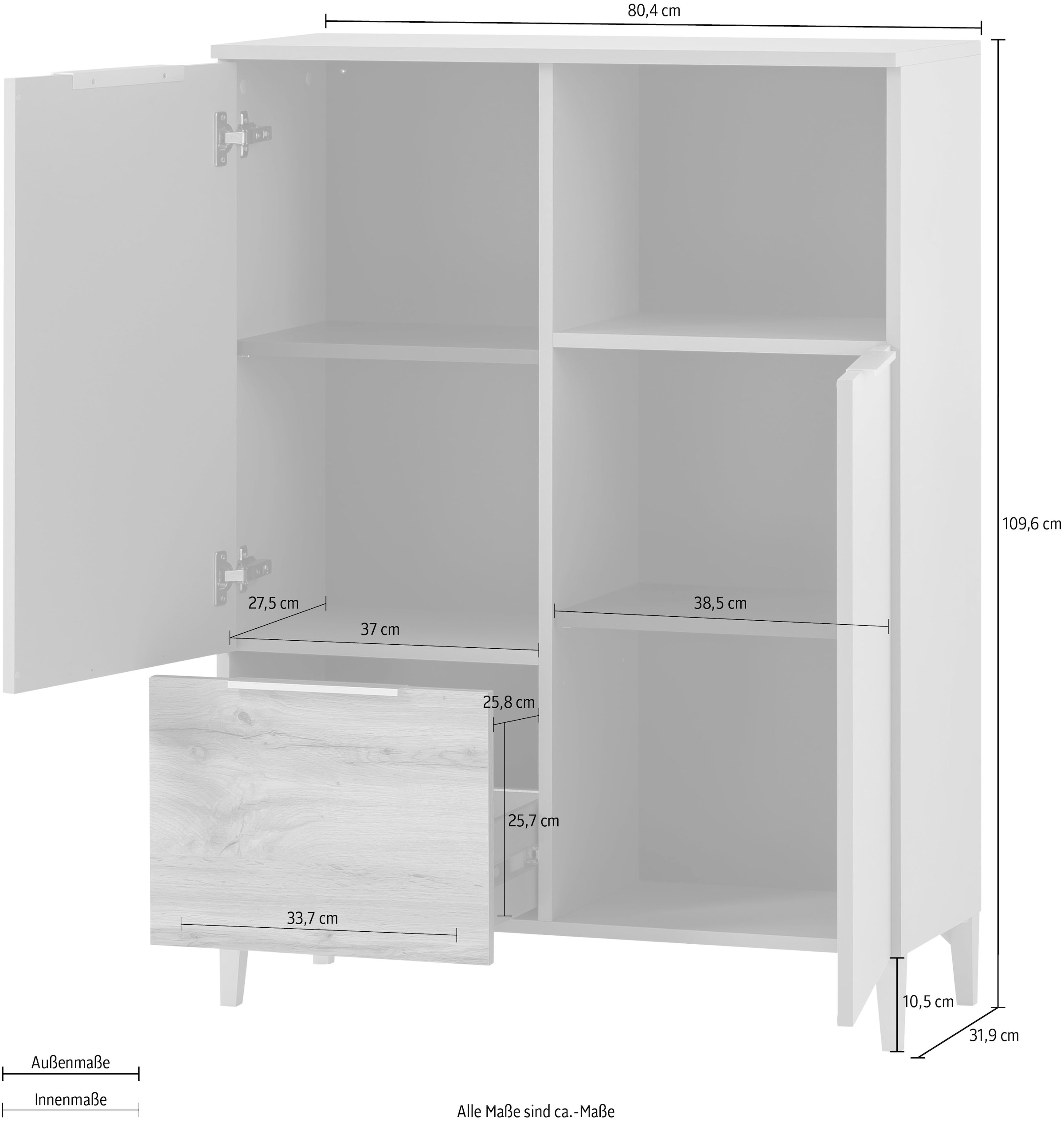 Schildmeyer Midischrank »Smilla«