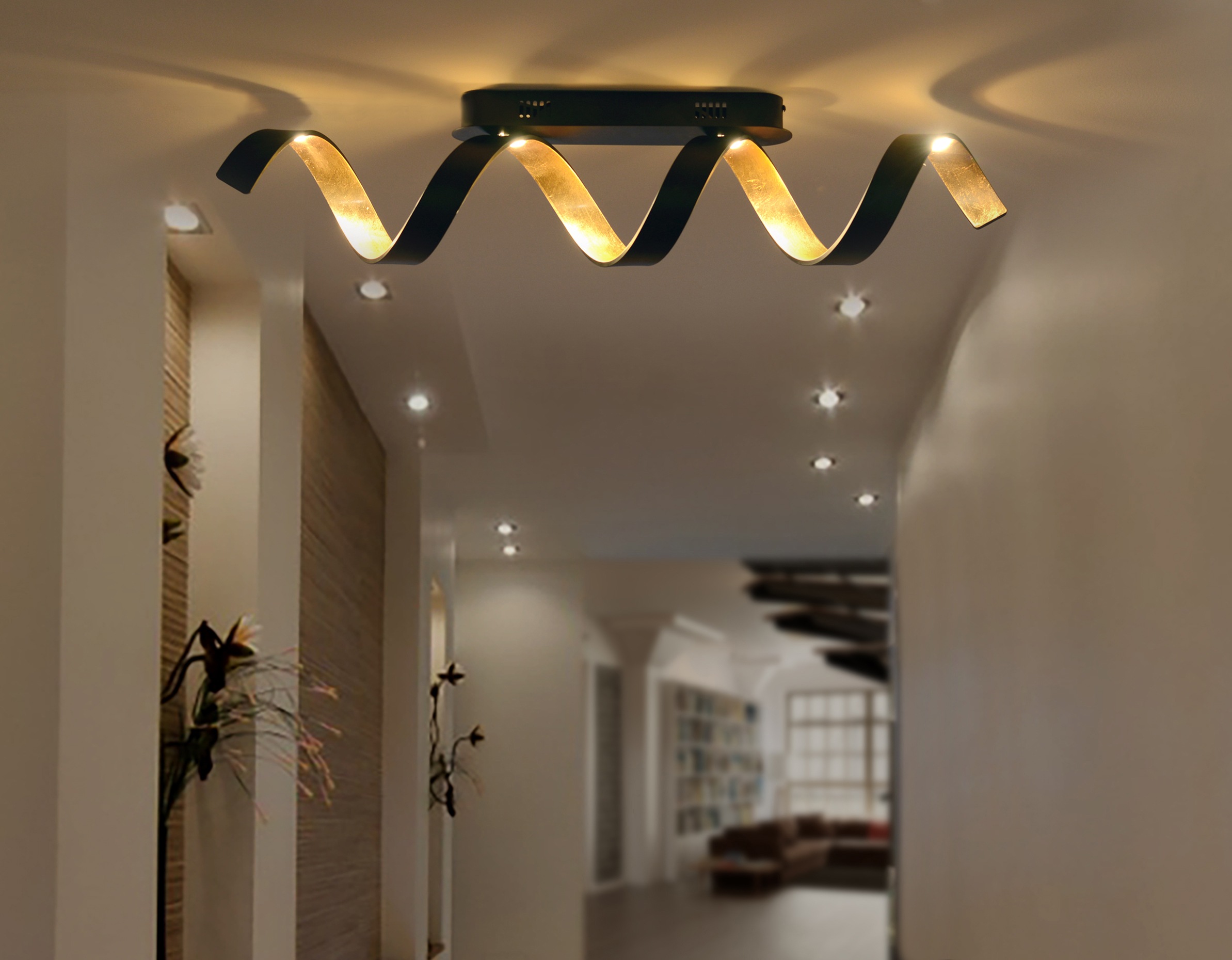 ECO-LIGHT LED Deckenleuchte »HELIX«, Leuchtmittel LED-Modul   LED fest inte günstig online kaufen