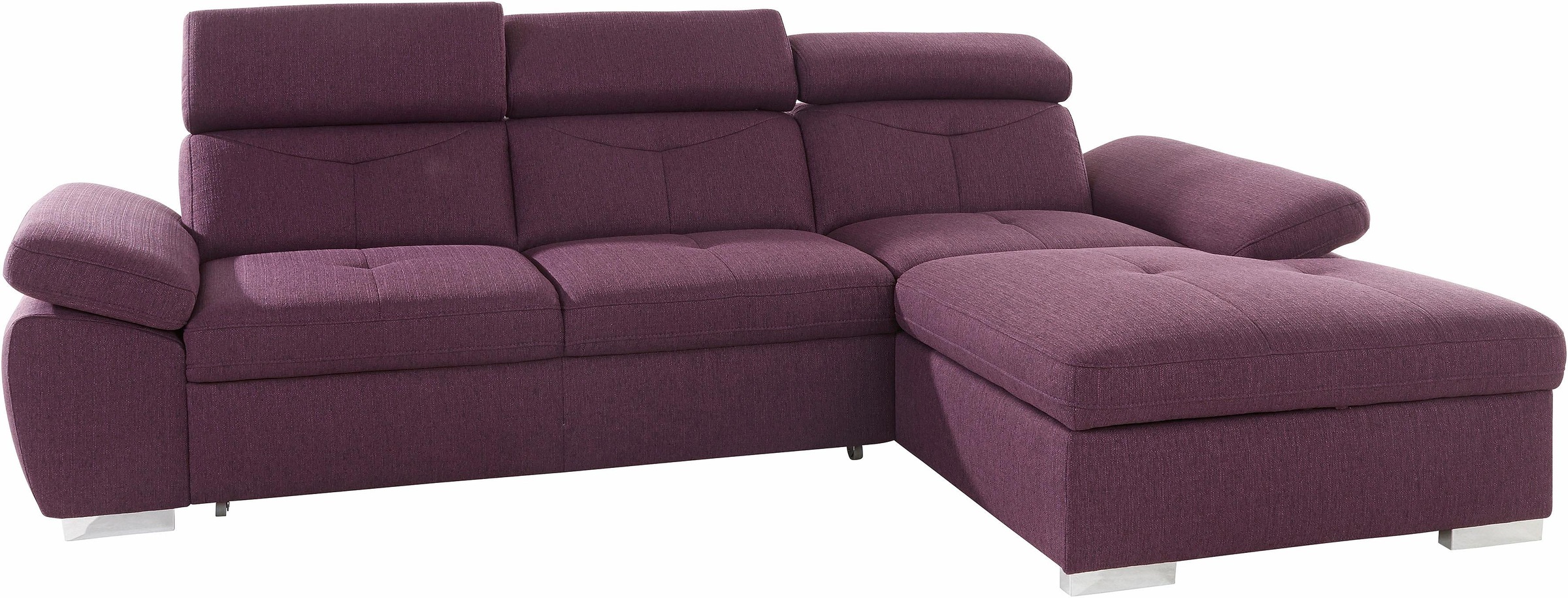 exxpo - sofa fashion Ecksofa »Spring, super bequem, mit Armteil- und Kopfte günstig online kaufen