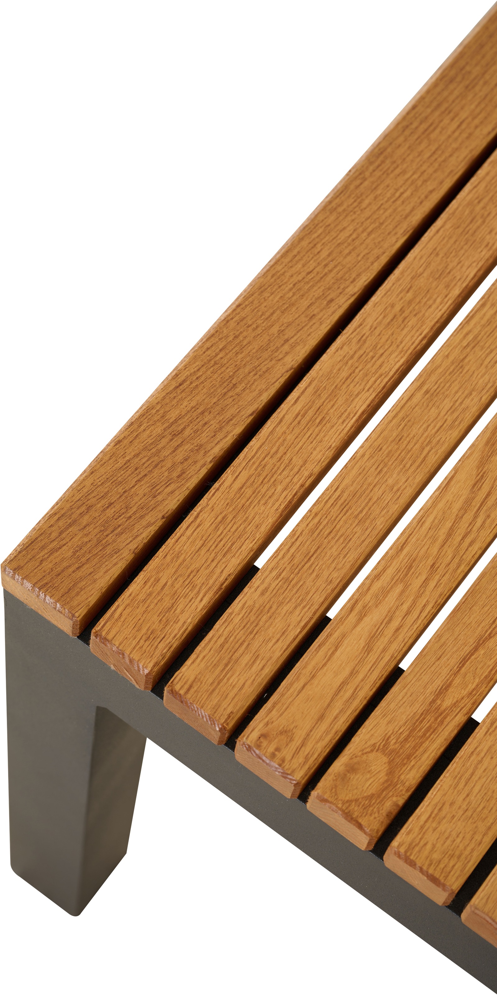 Siena Garden Bank »Bozen 2er Aluminiumgestell anthrazit Robininenholz«, Flächen aus Robinienholz FSC® 100%