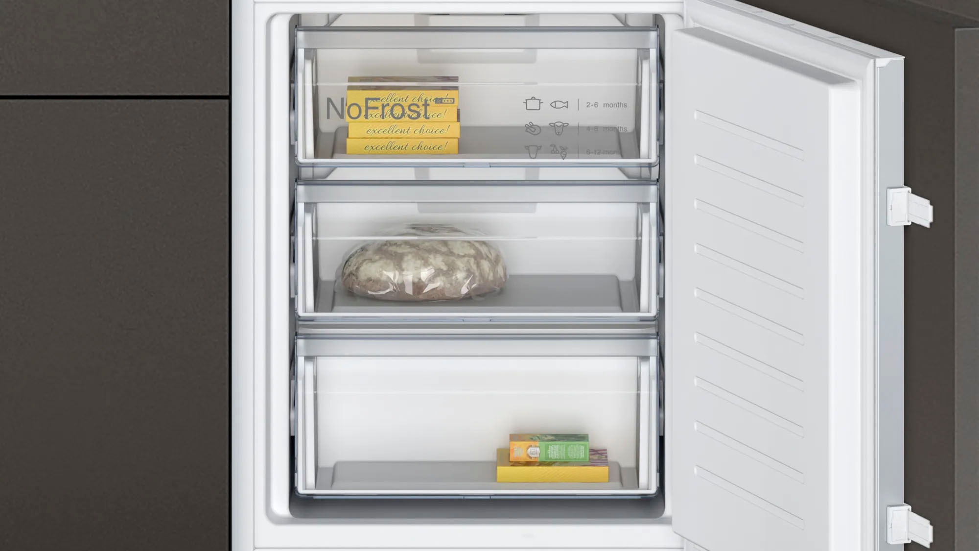 NEFF Einbaukühlgefrierkombination N 30 »KI7861SE0«, No Frost: nie wieder Abtauen