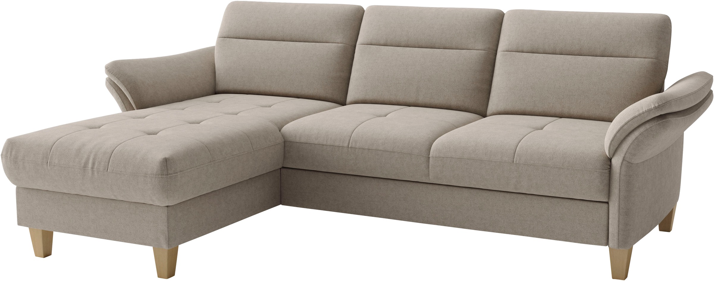 sit&more Ecksofa »Pamela, B:230 cm« mit Federkern
