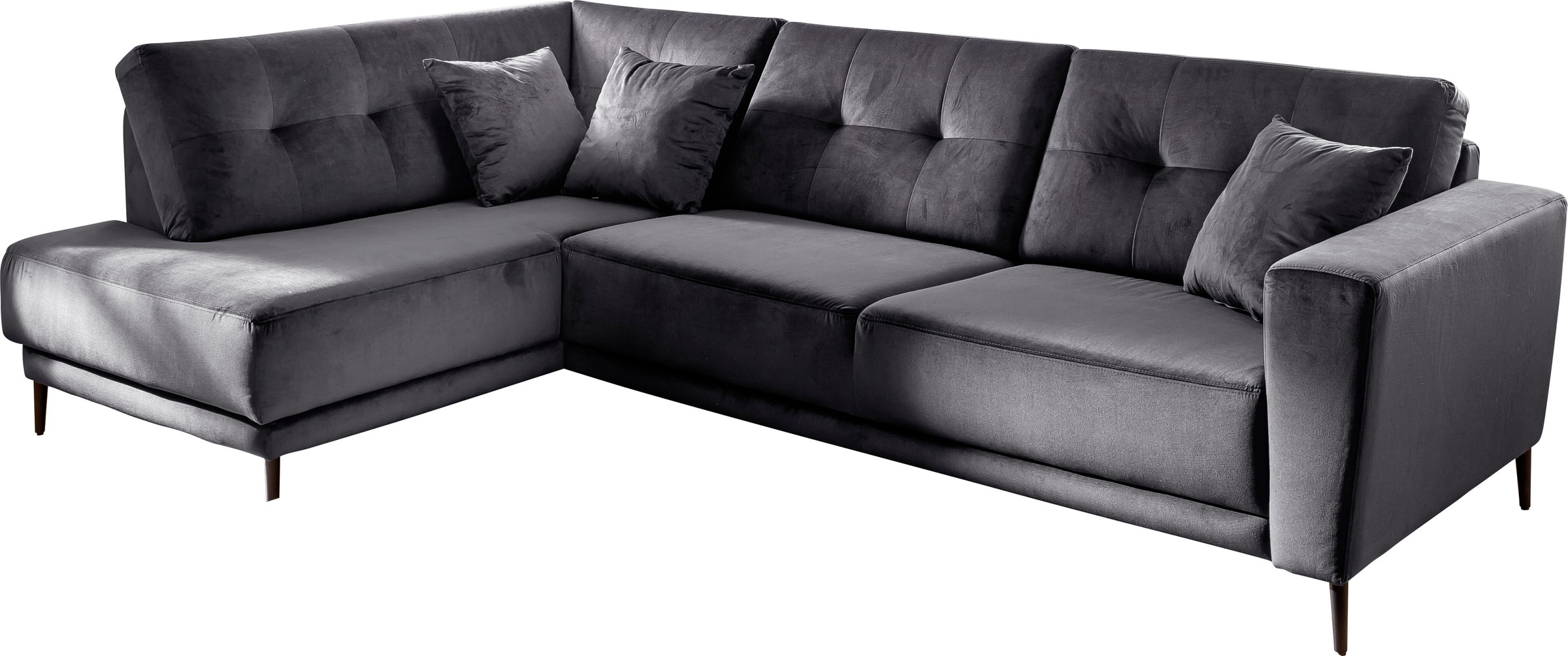 Trends by HG Polsterecke »Barcelona L-Form«, mit Metallfuss, frei im Raum s günstig online kaufen