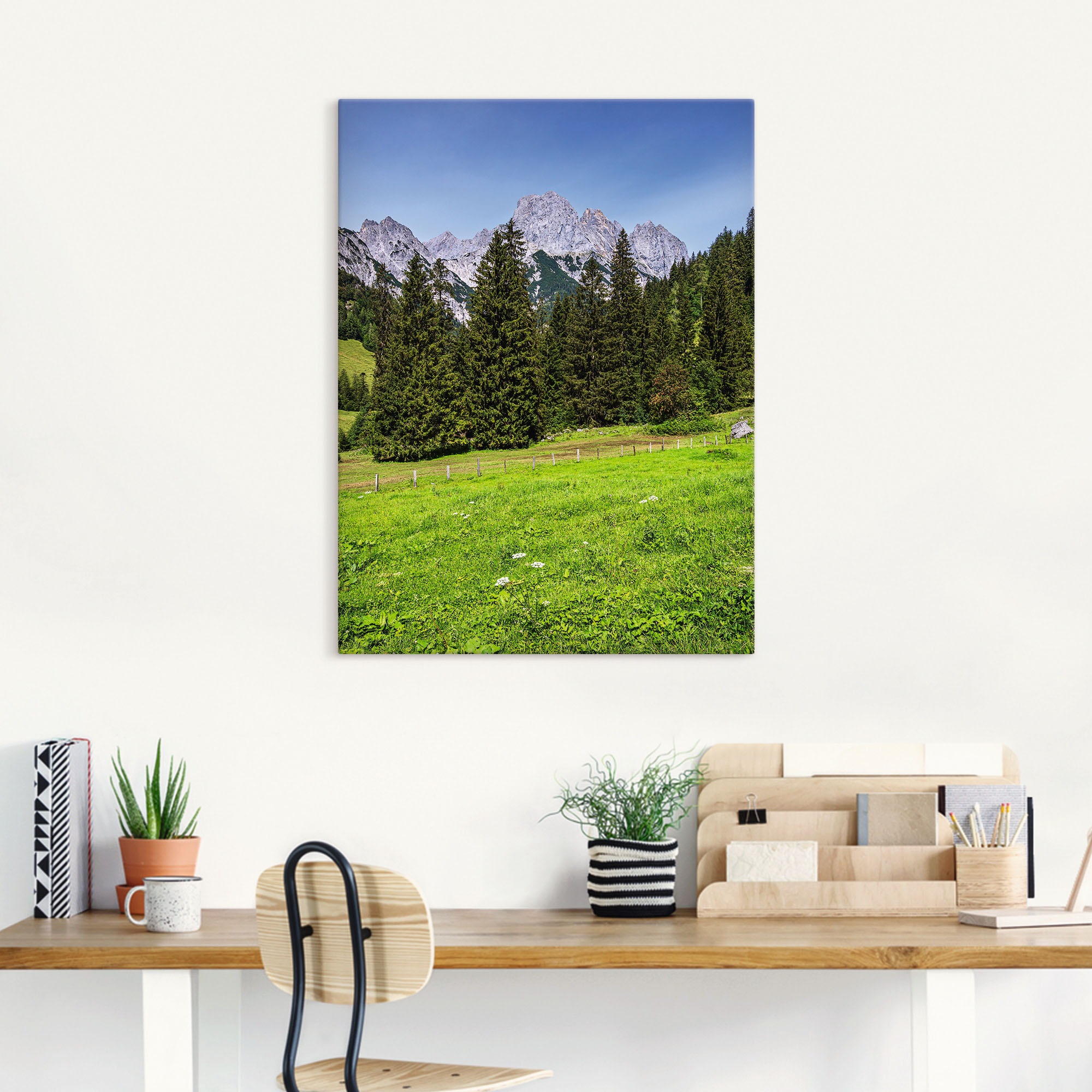 Artland Wandbild »Landschaft Berchtesgadener Land Bayern«, Berge & Alpenbilder, (1 St.), als Alubild, Leinwandbild, Wandaufkleber oder Poster in versch. Größen
