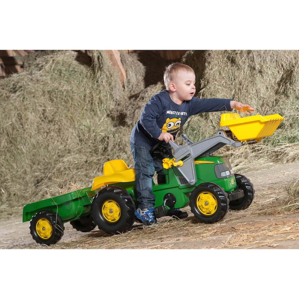 Rolly Toys Trettraktor »John Deere«, mit Trailer und Lader