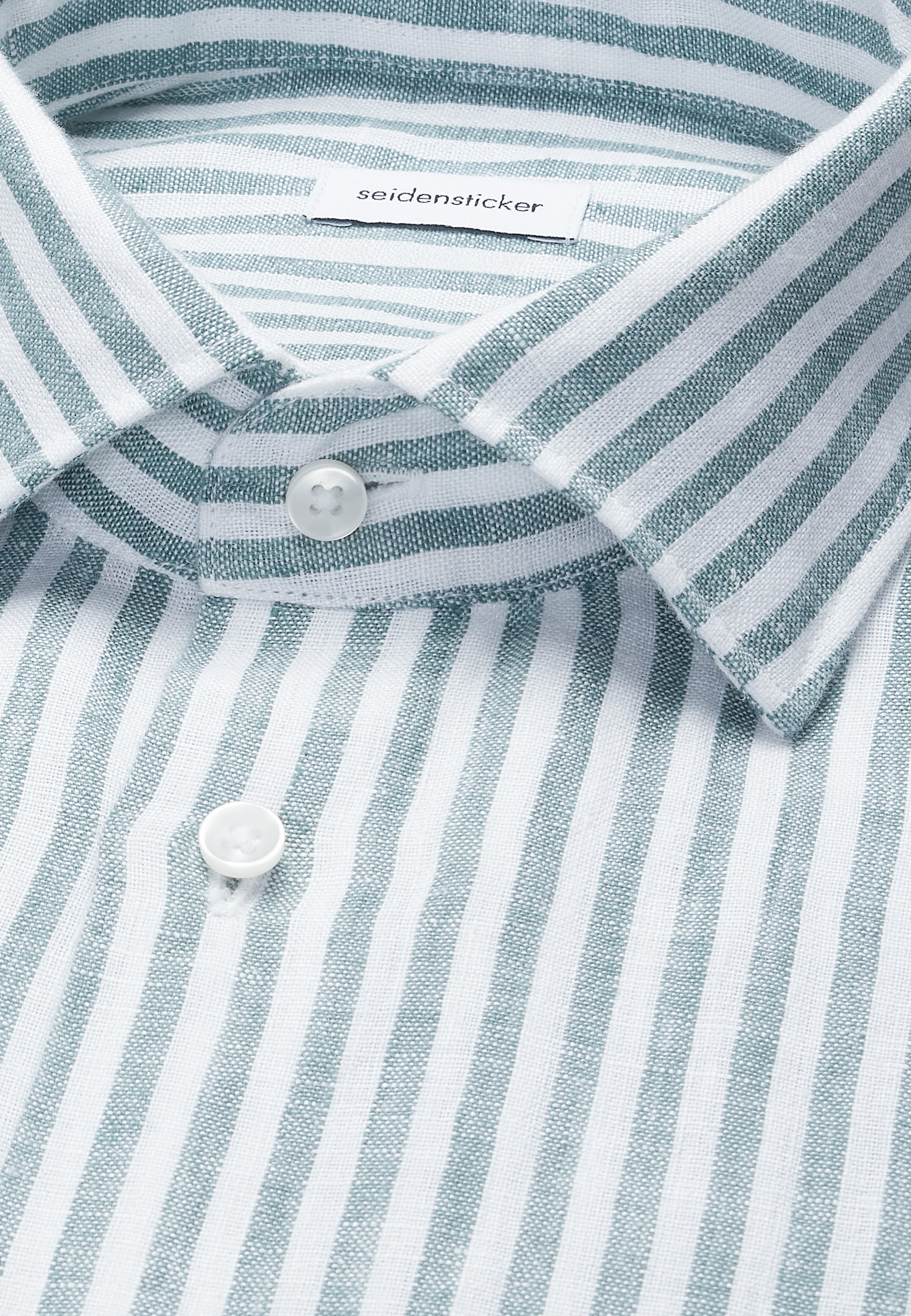 seidensticker Leinenhemd »Schwarze Rose« Slim 1/1 Kentkragen Gestreift