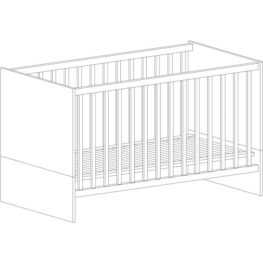 arthur berndt Babyzimmer-Komplettset »Selina«, (Set, 3 St., Kinderbett, Wickelkommode, Schrank)