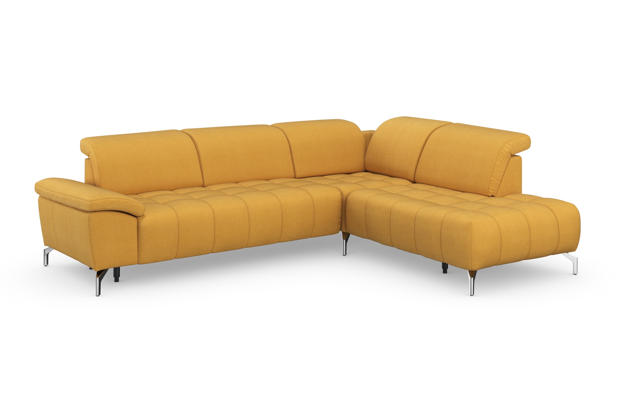 sit&more Ecksofa »Cool L-Form«, wahlweise mit Kopfteilverstellung und Vorziehsitz, motorisch