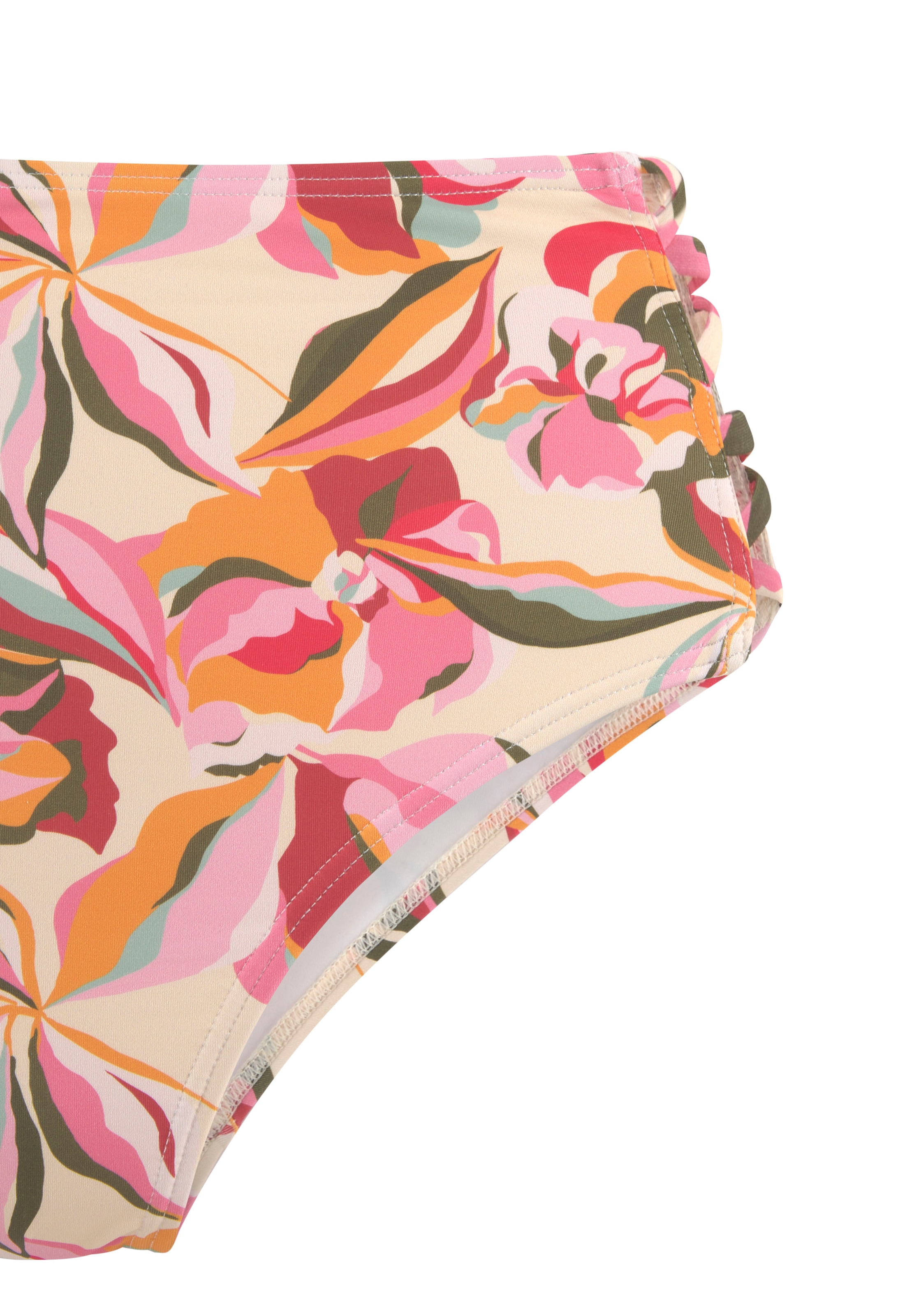 s.Oliver Highwaist-Bikini-Hose »Bauhinia«, mit seitlich gekreuzten Bändern
