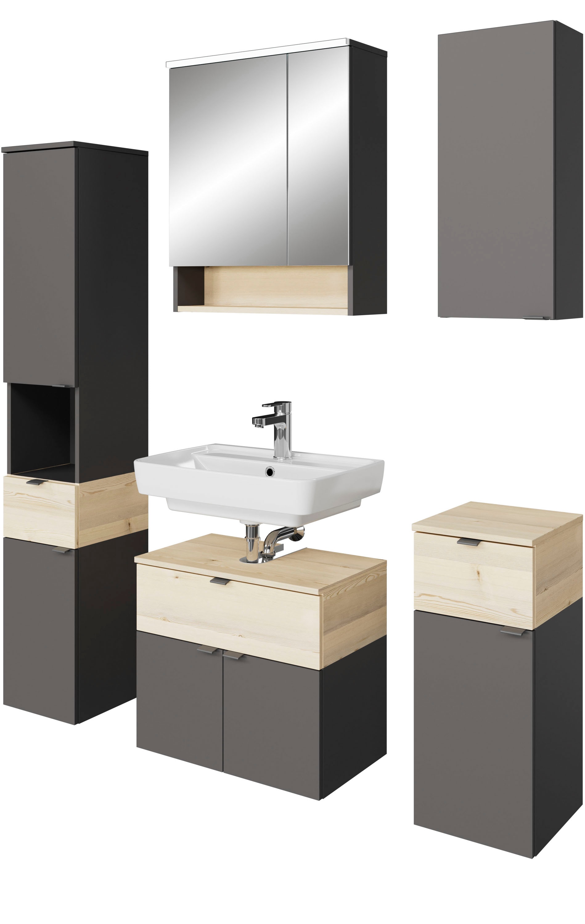 Saphir Badmöbel-Set »Quickset 394«, (Komplett-Set, 5 St.) günstig online kaufen