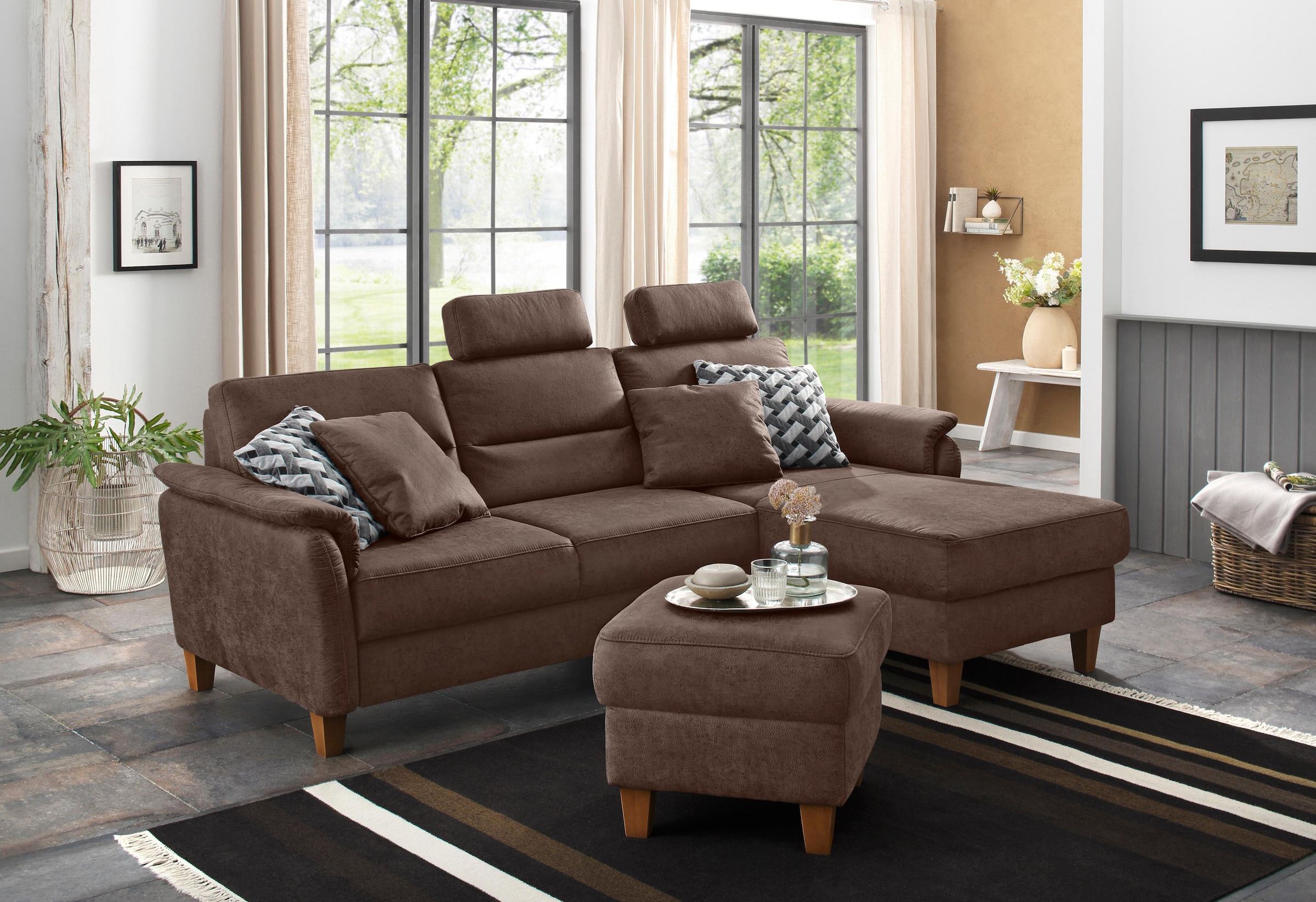 Home affaire Ecksofa »Palmera L-Form, B: 244 cm - OTTO. Verlässliche Qualit günstig online kaufen