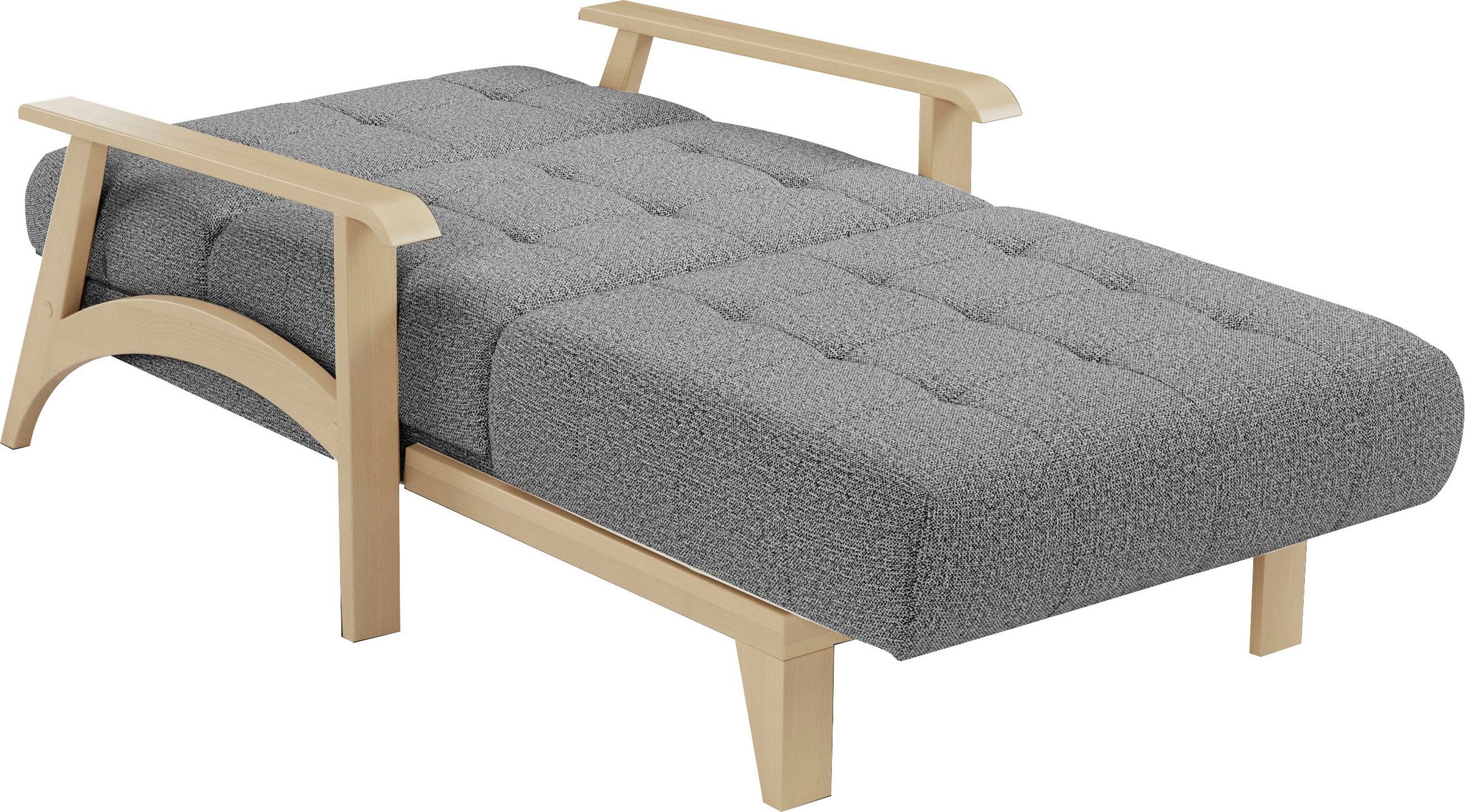 sit&more Recamiere »Billund«, Armlehnen aus Buchenholz in natur, verschiedene Bezüge und Farben