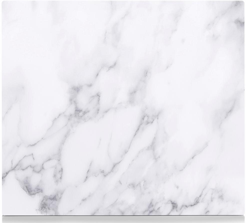 ZELLER PRESENT Herdblende-/Abdeckplatte »Marmor« Silikonfüßen weiß