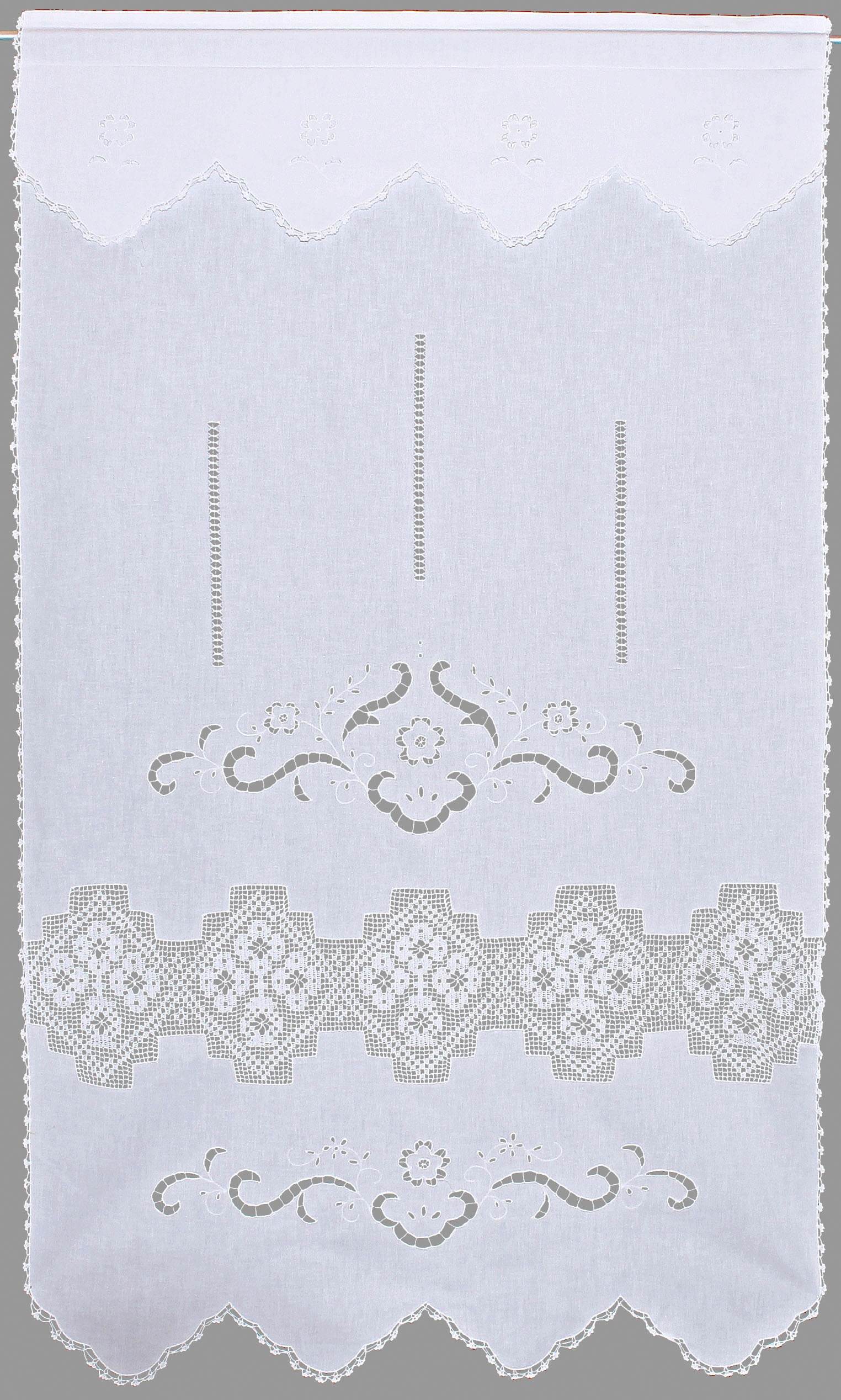 HOSSNER - ART OF HOME DECO Gardine »Bondone«, (1 St.), Häkelspitze - ECHTE günstig online kaufen