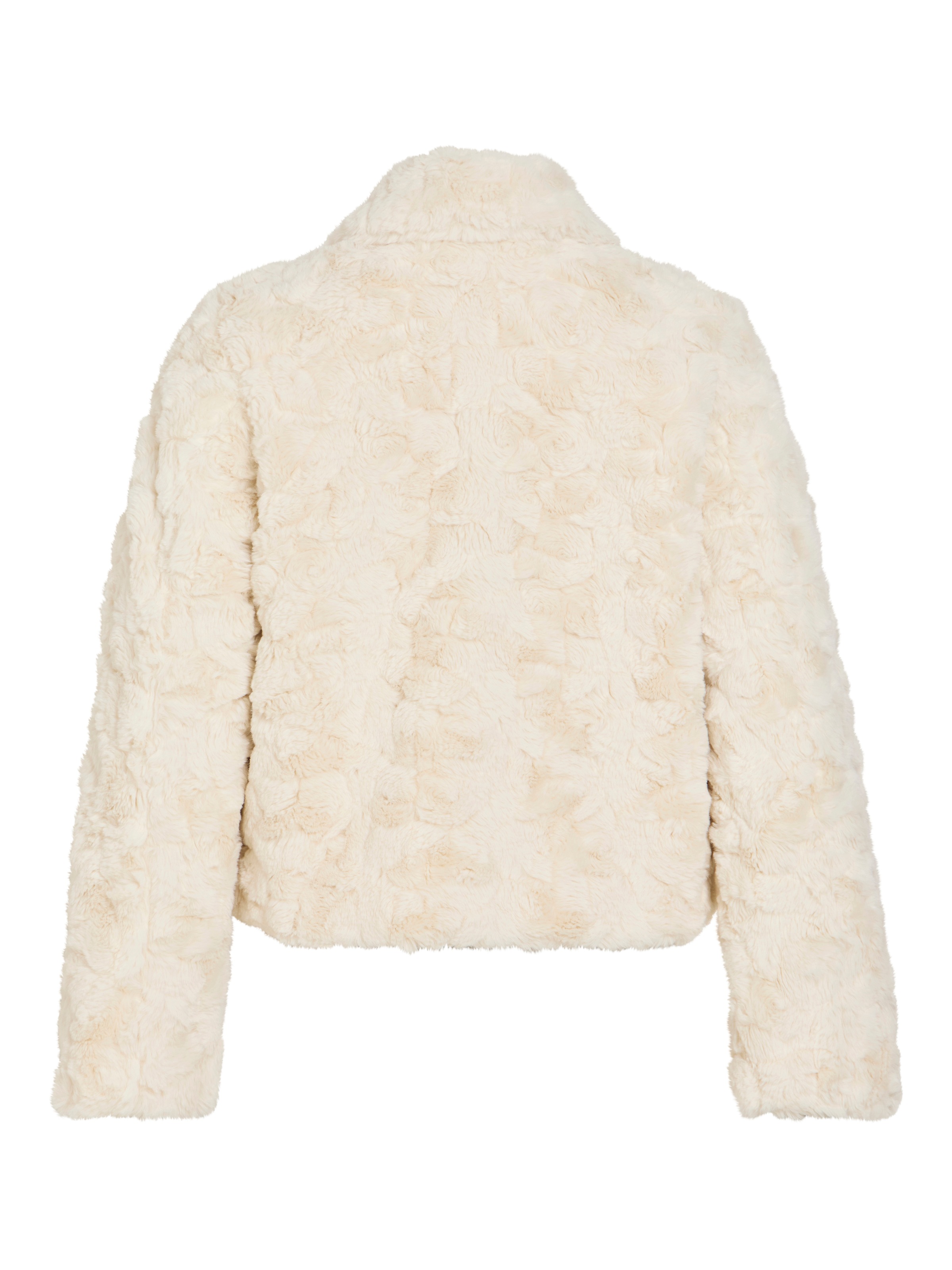 Vila Kurzjacke »VIDORTE NEW L/S JACKET/PB« Aus Kunstfell mit Knopfleiste