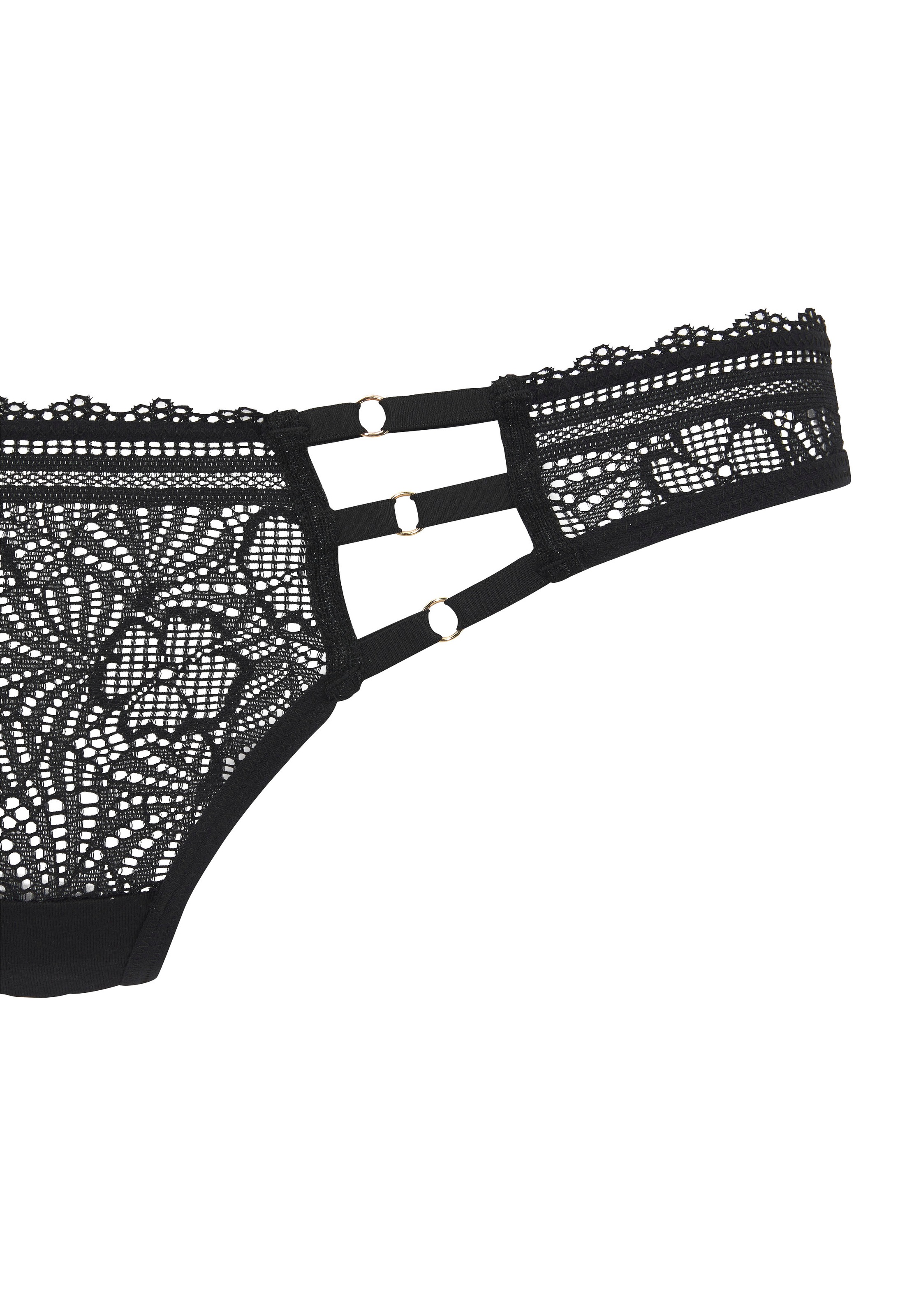 LASCANA String, mit extravaganten Schmuckringen vorn