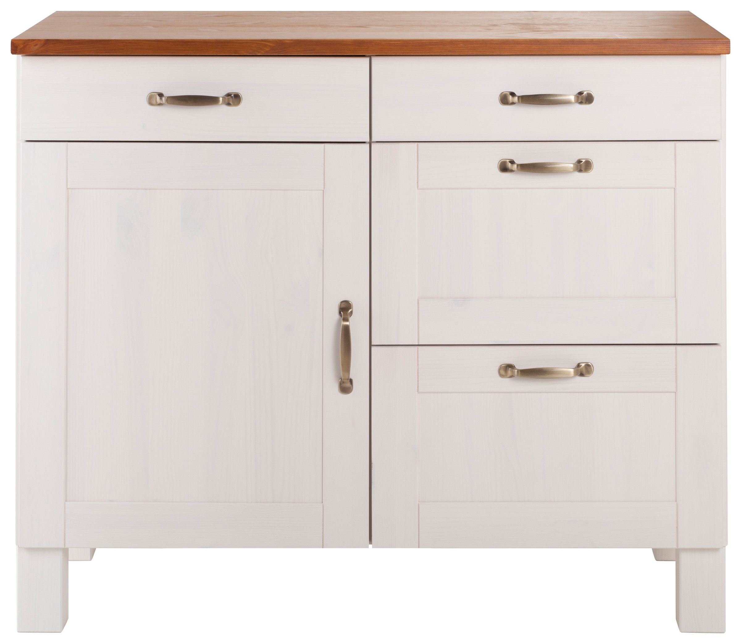 Home affaire Unterschrank »Alby« Breite 100 cm, 1 Tür, 4 Schubladen günstig online kaufen