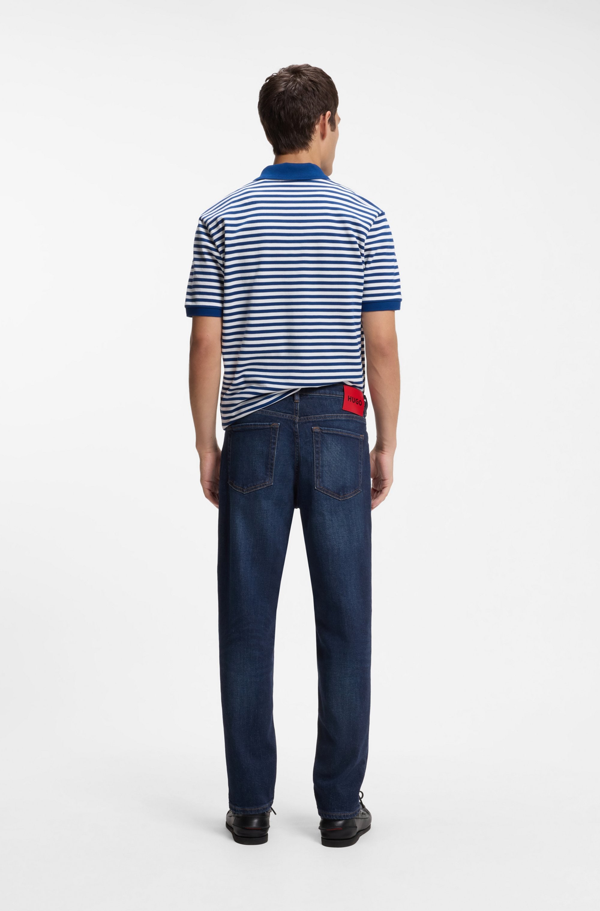 HUGO Tapered-fit-Jeans »HUGO 634« aus Stretch-Denim, mit Knopfleiste