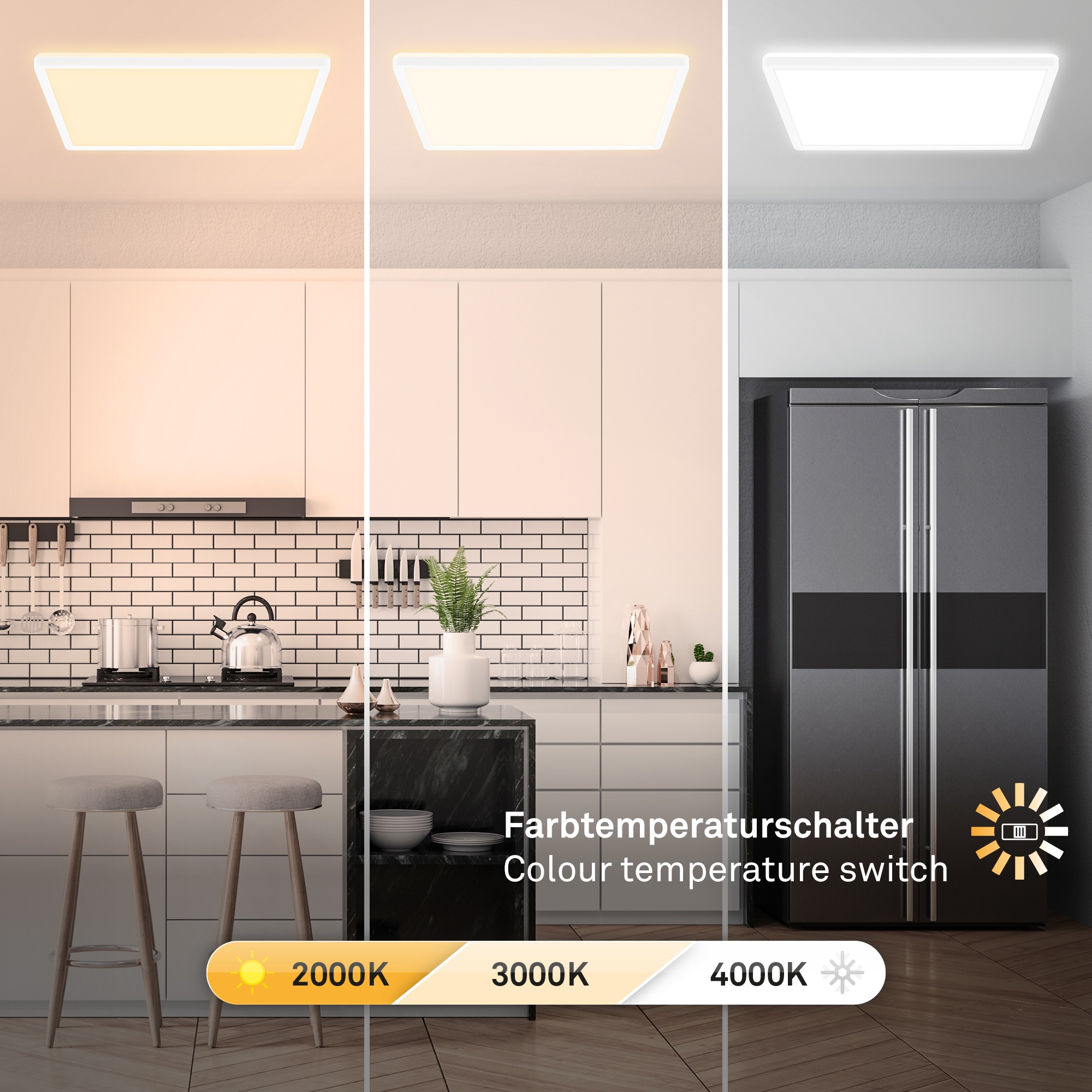 Briloner Leuchten LED Panel »SLIM«