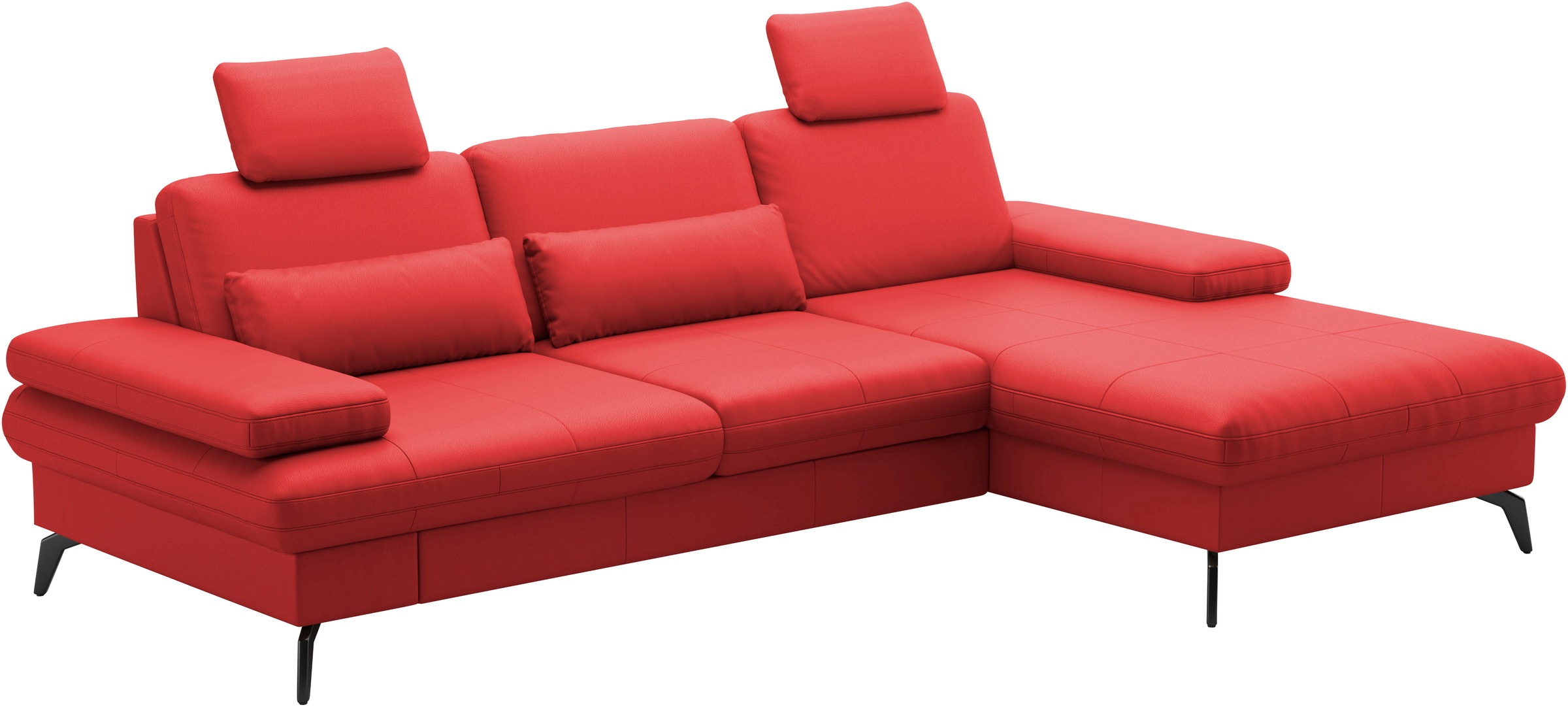 sit&more Ecksofa »Morris L-Form, inkl. Sitztiefenverstellung«, wahlweise mit Armteilverstellung, Bettfunktion & Bettkasten