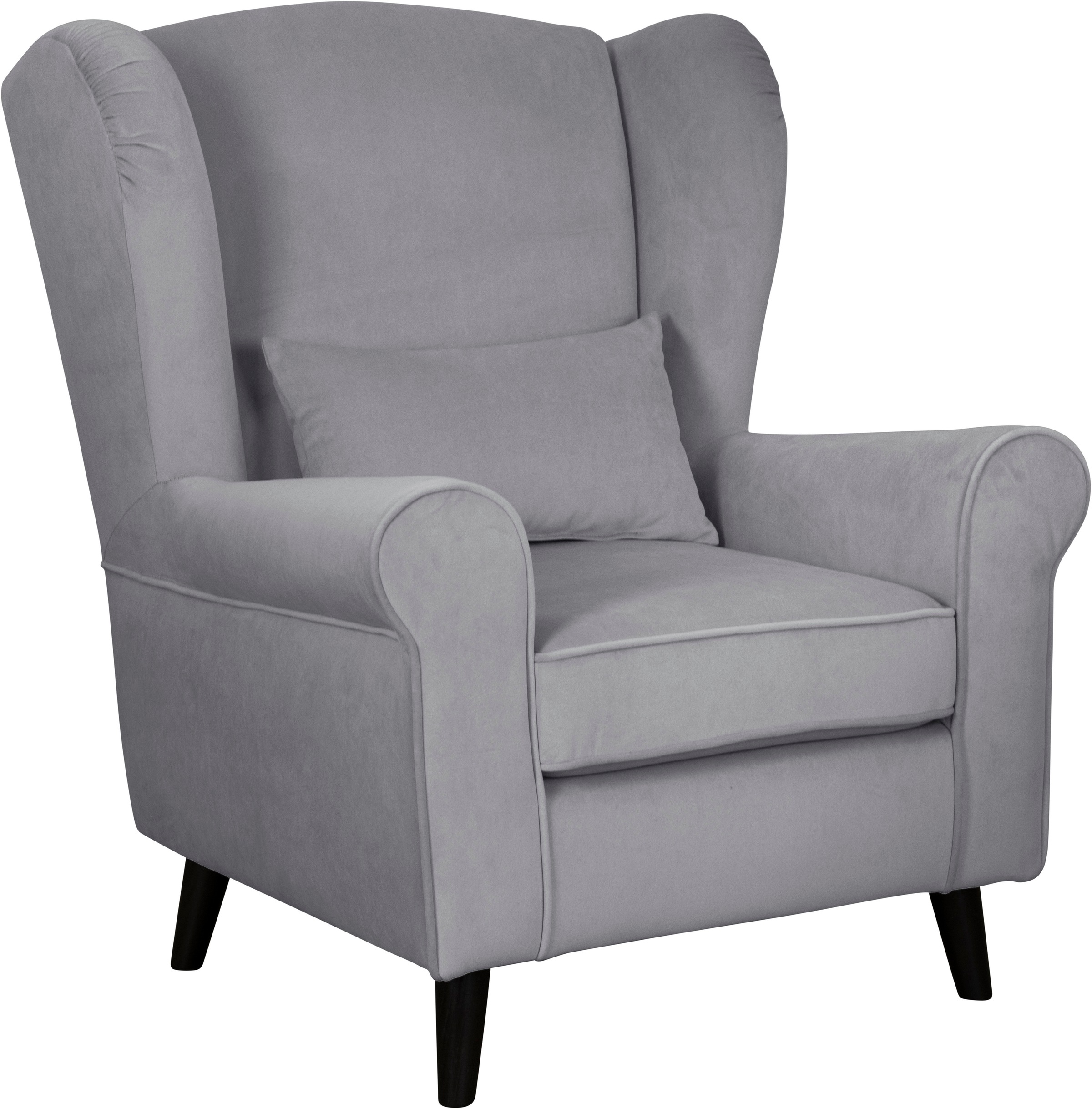 Home affaire Sessel »Ohrensessel CHISTELLE, wahlweise mit Polsterhocker«, mit Wellenunterfederung, Maße: B/T/H: 81/87/99 cm