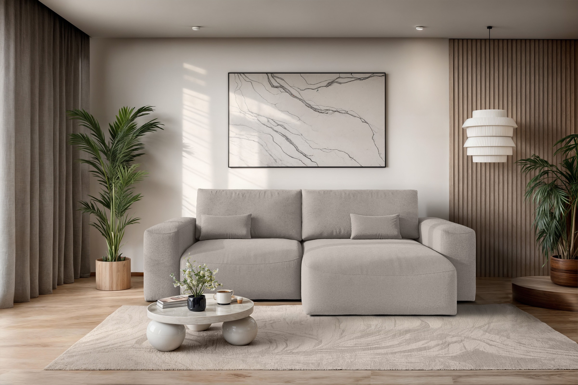 OTTO home Ecksofa »MATTS Schlafsofa mit Bettkasten, Maße B/T/H: 265/159/89 günstig online kaufen