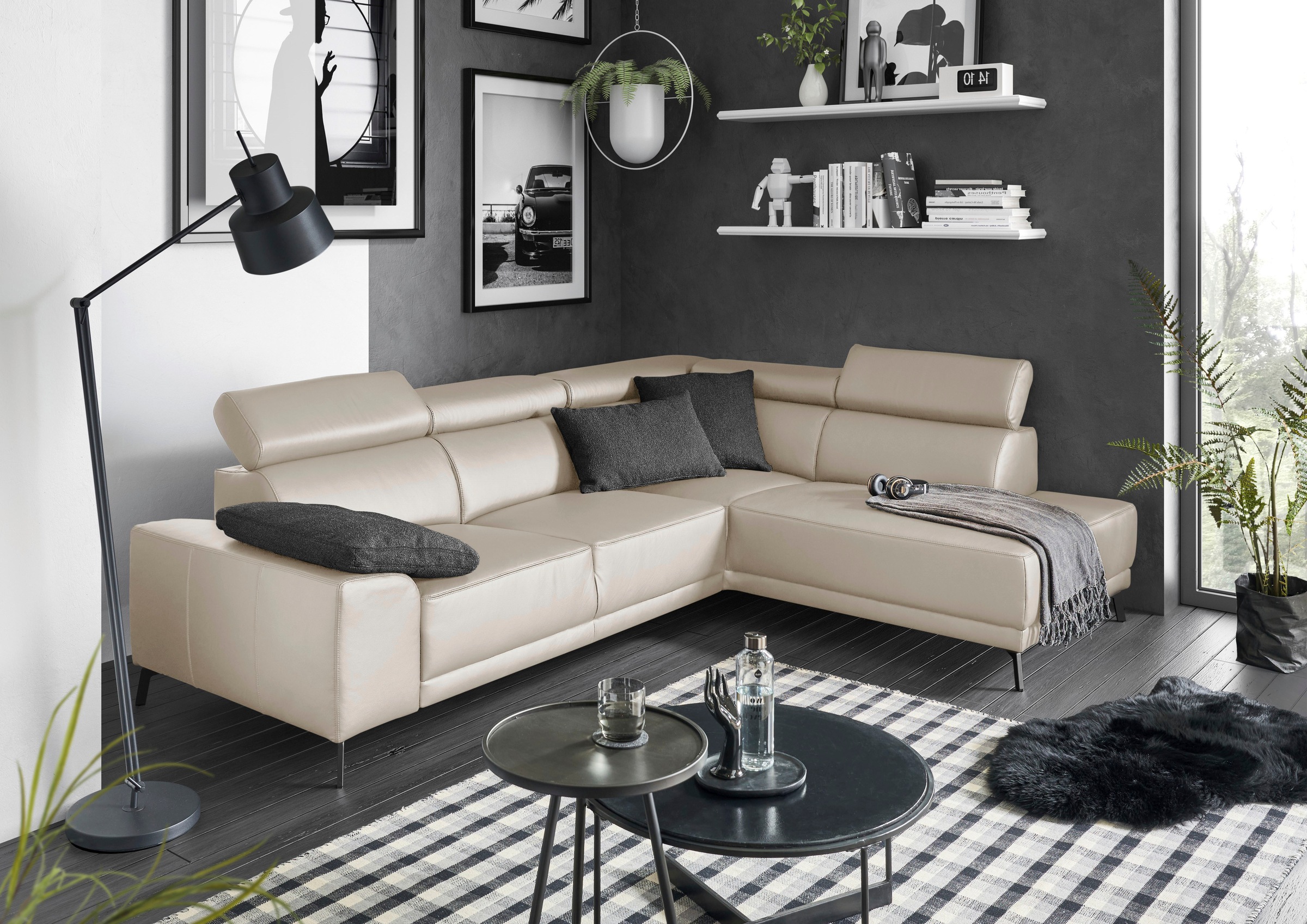 3C Candy Ecksofa »Greve modern und bequem, inkl. manueller Kopfteilverstell günstig online kaufen