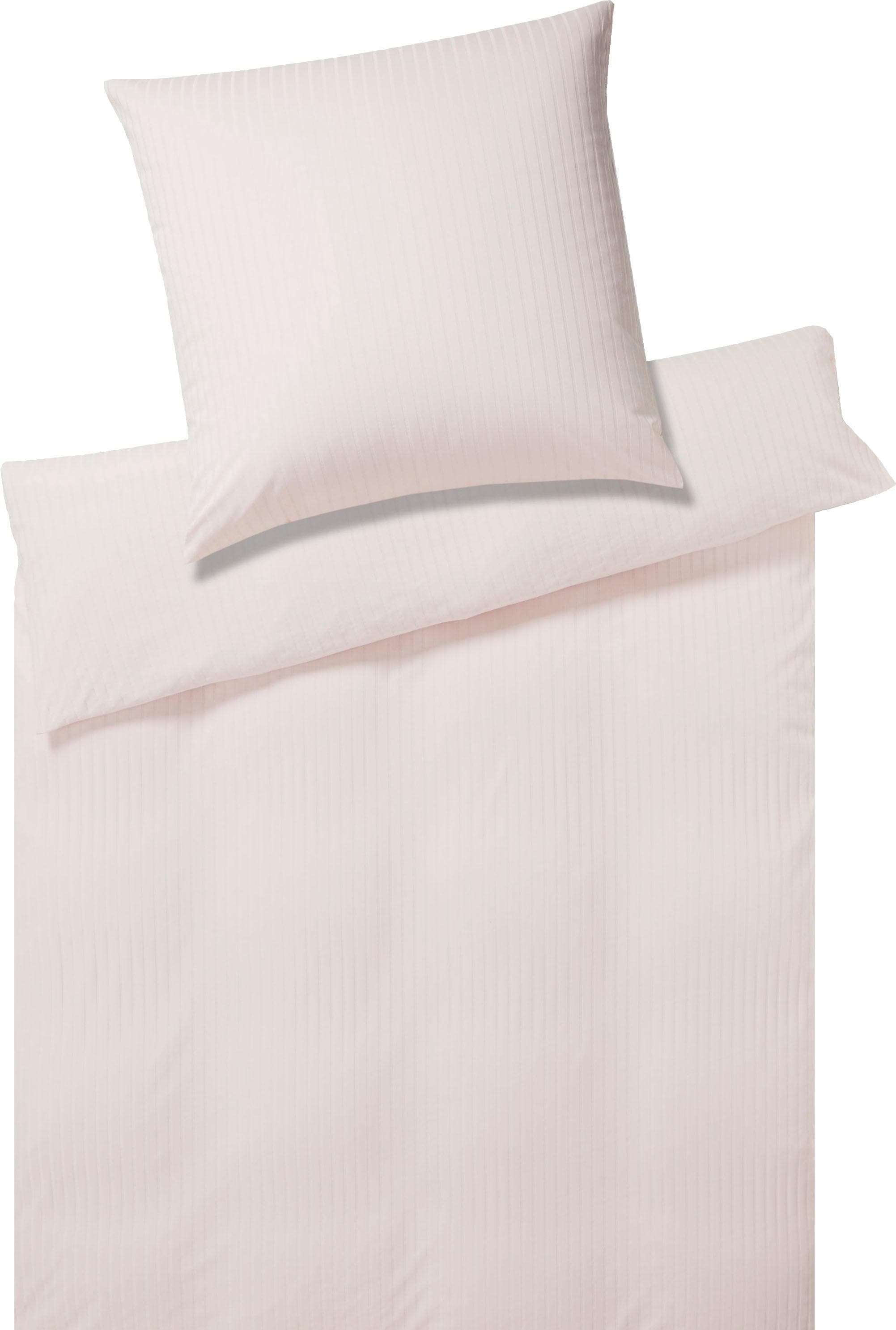 Elegante Bettwäsche »Solid Stripe«, angenehmes Hautgefühl