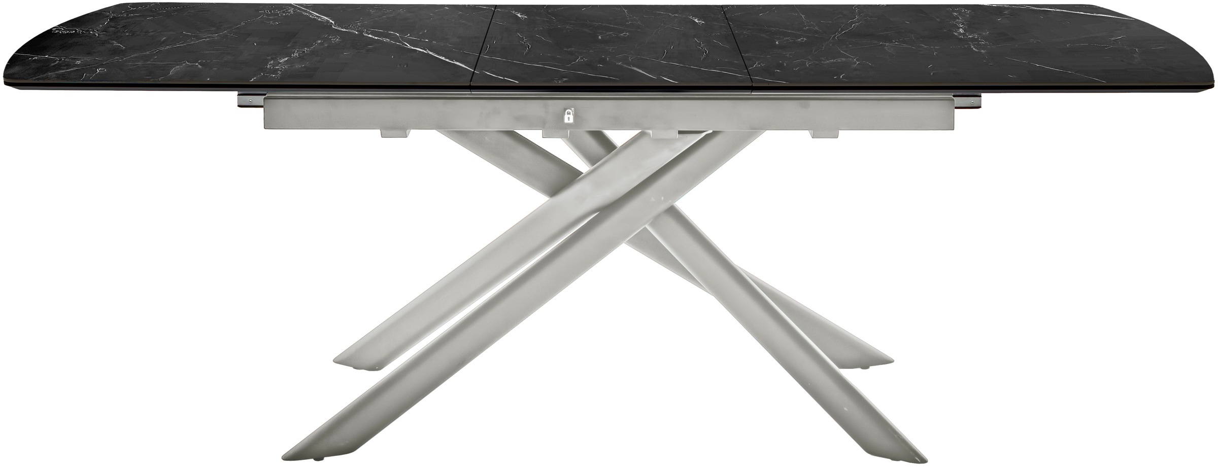 MCA furniture Esstisch »VANINO Auszugtisch 180-230 cm marmoriert«, (1 St.), Keramik,Edelstahl,Synchronauszug,ausziehbar,8-10 Personen