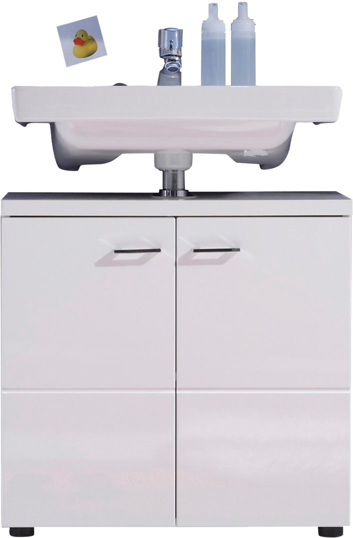 trendteam Waschbeckenunterschrank »Nightlife« Waschbeckenunterschrank mit 2 Türen - (B/T/H) 65/35/63 cm