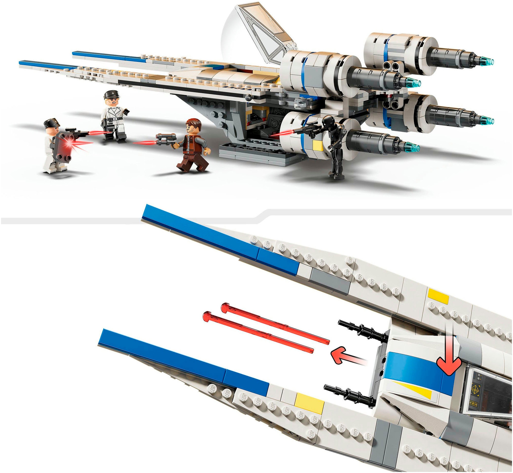 LEGO® Konstruktionsspielsteine »Rebel U-Wing Starfighter (75399), LEGO Star Wars ™«, (594 St.), Made in Europe